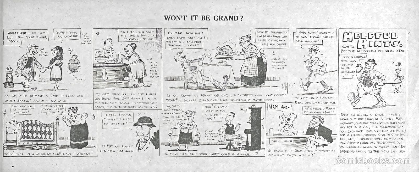 Wally - His Cartoons of the A.E.F. #nn (1919) — page 49 of 51