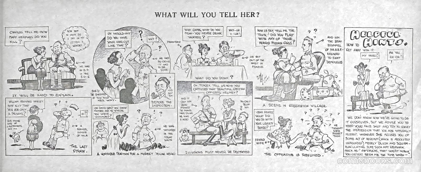 Wally - His Cartoons of the A.E.F. #nn (1919) — page 50 of 51