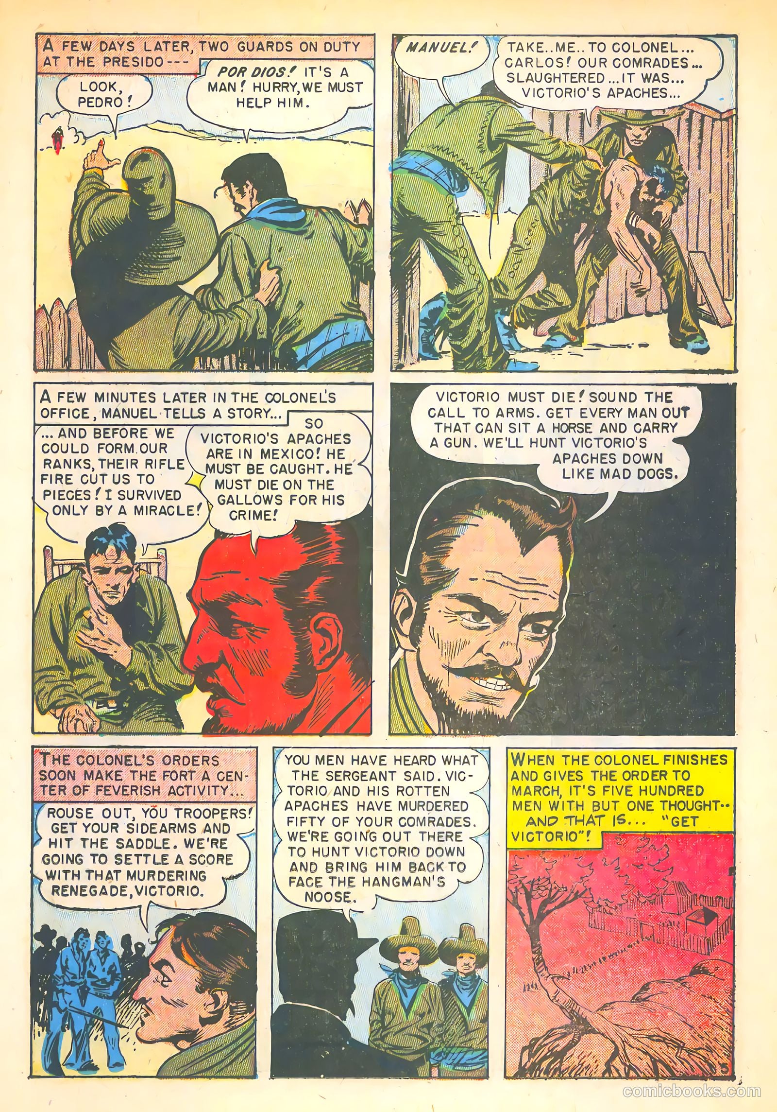 chief victorio apache massacre #1 — page 21 of 36