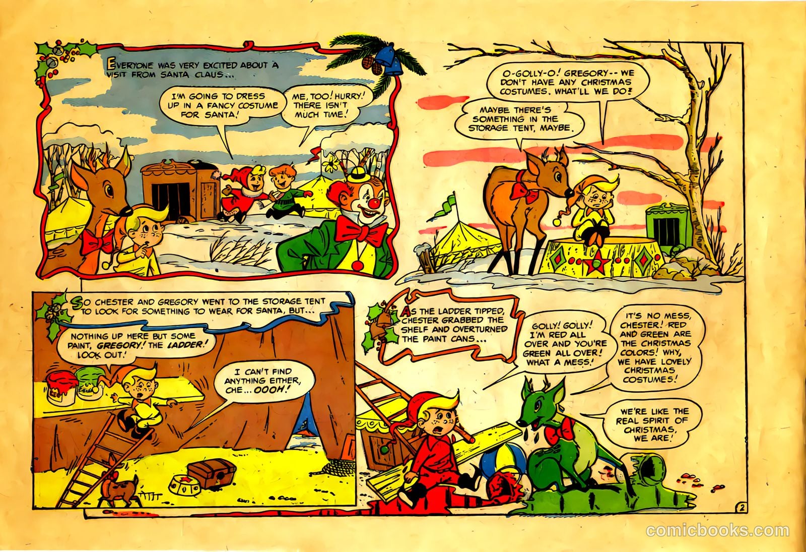 chester cheer and gregory the green deer #nn (1954) — page 4 of 20