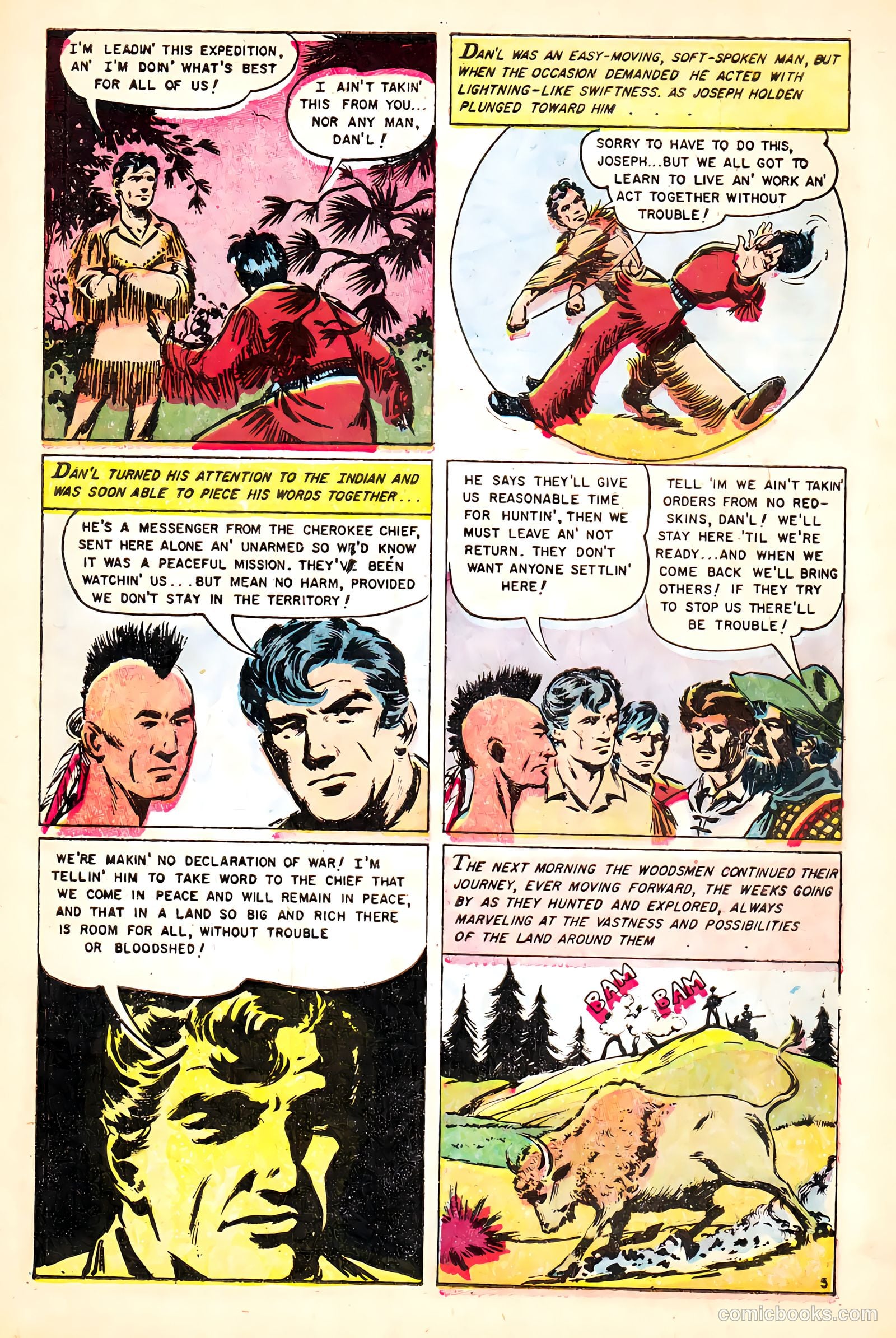 Heroes of the Wild Frontier #1 (1956) — page 7 of 36