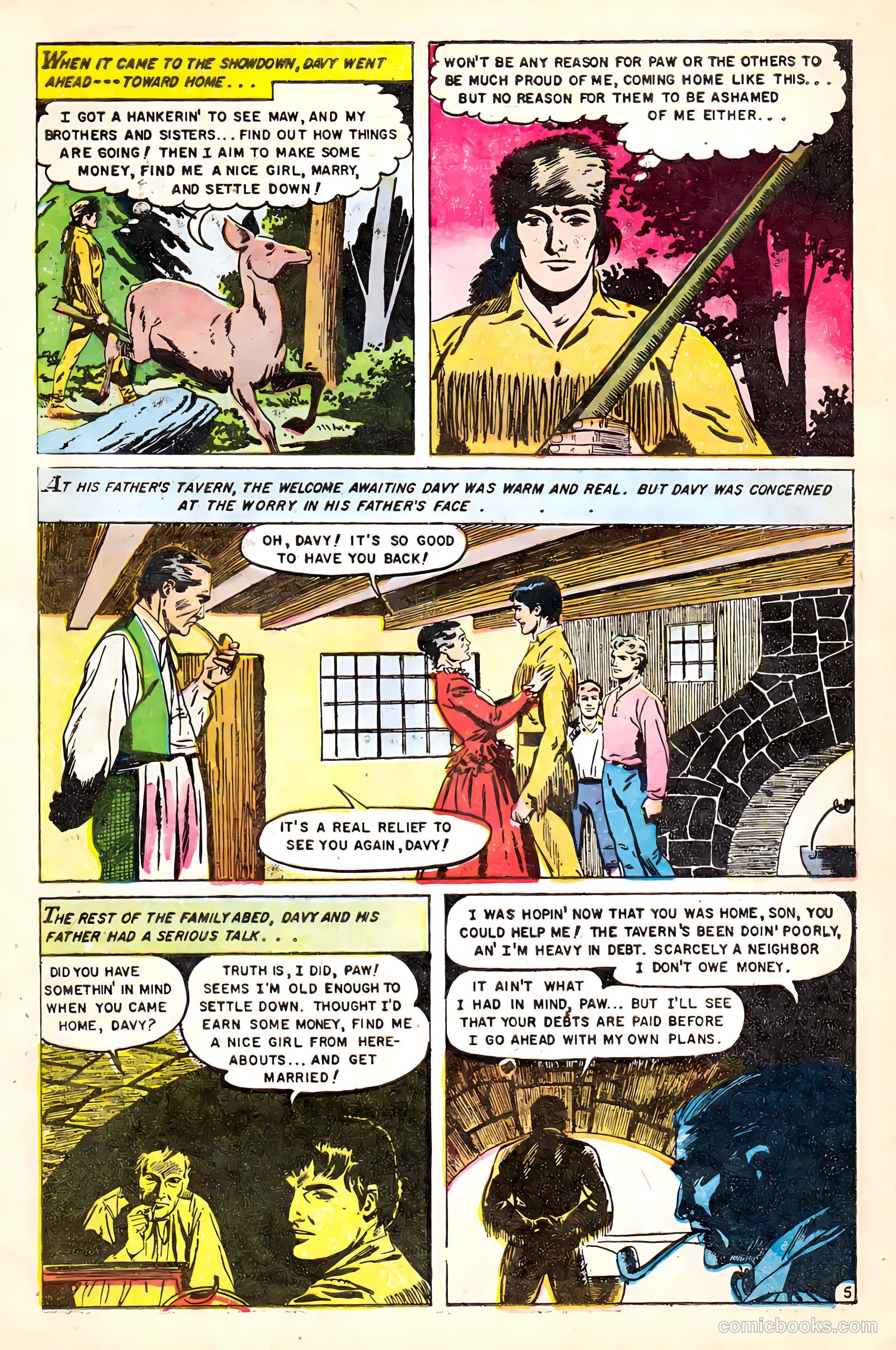 Heroes of the Wild Frontier #1 (1956) — page 32 of 36