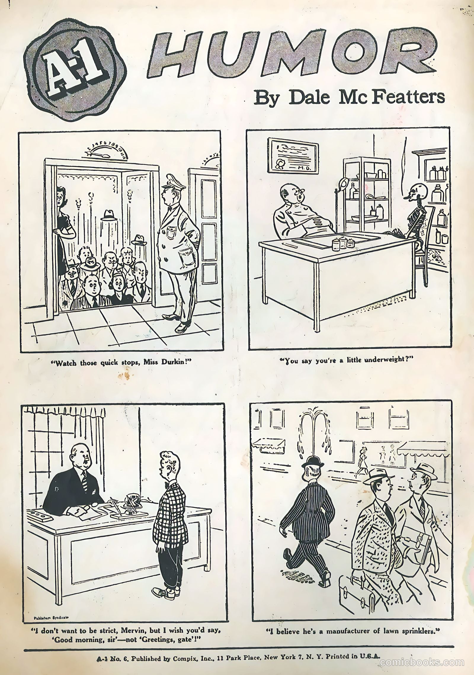 A-1 Comics 6 - Humor #1 — page 2 of 52
