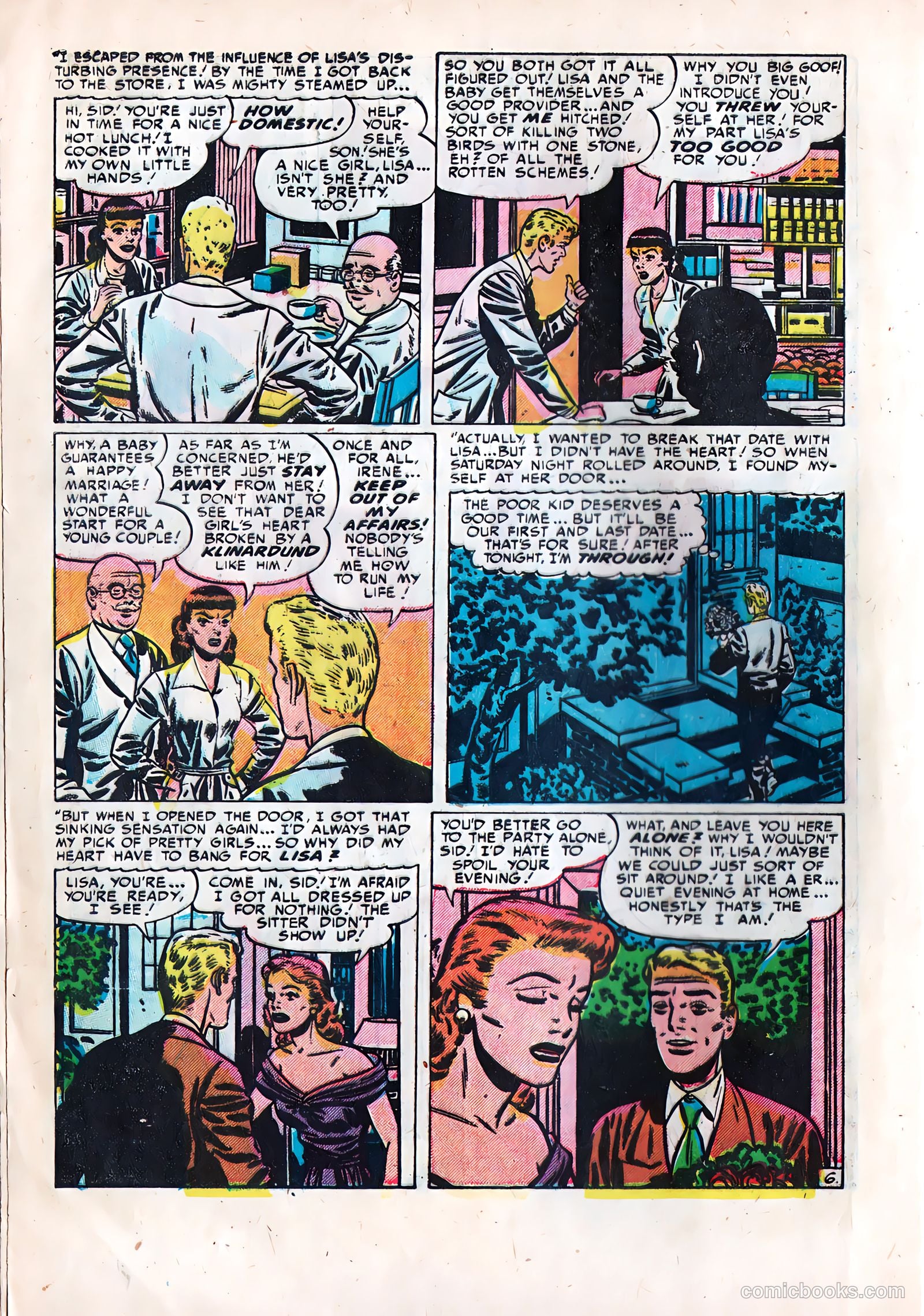 Young Brides #1 (1952) — page 8 of 36