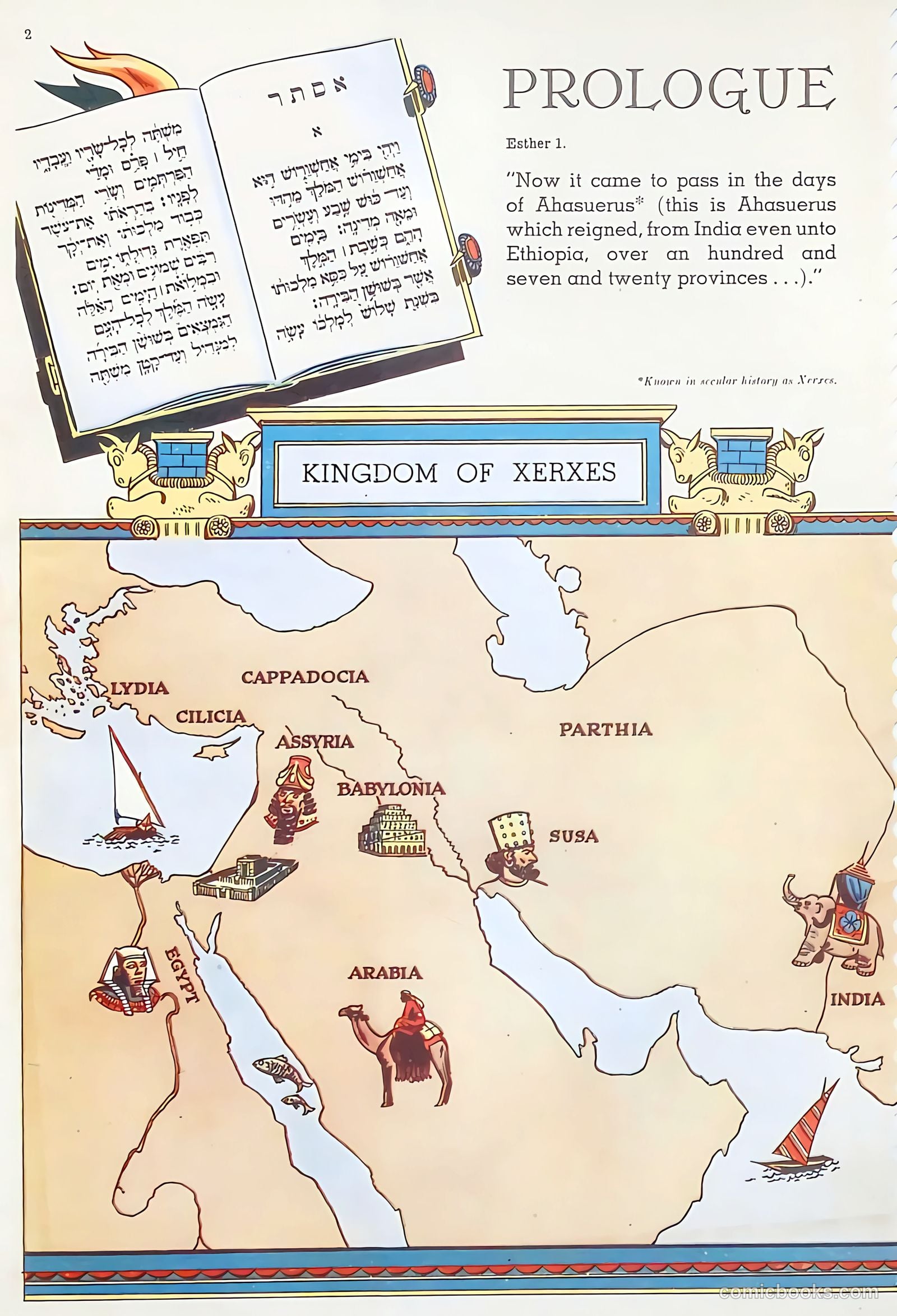 The Life of Esther Visualized #nn (1947) — page 2 of 48