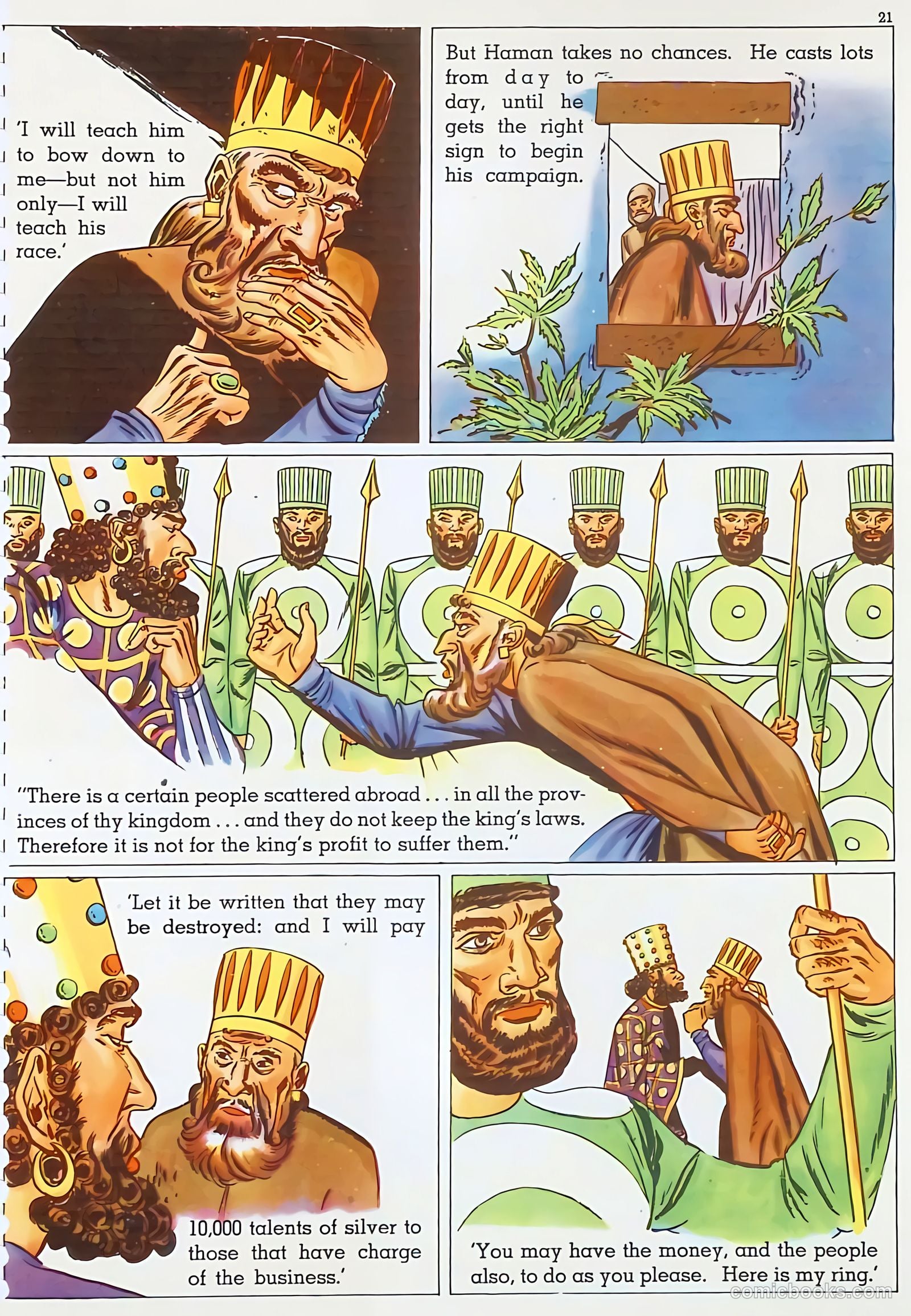 The Life of Esther Visualized #nn (1947) — page 22 of 48