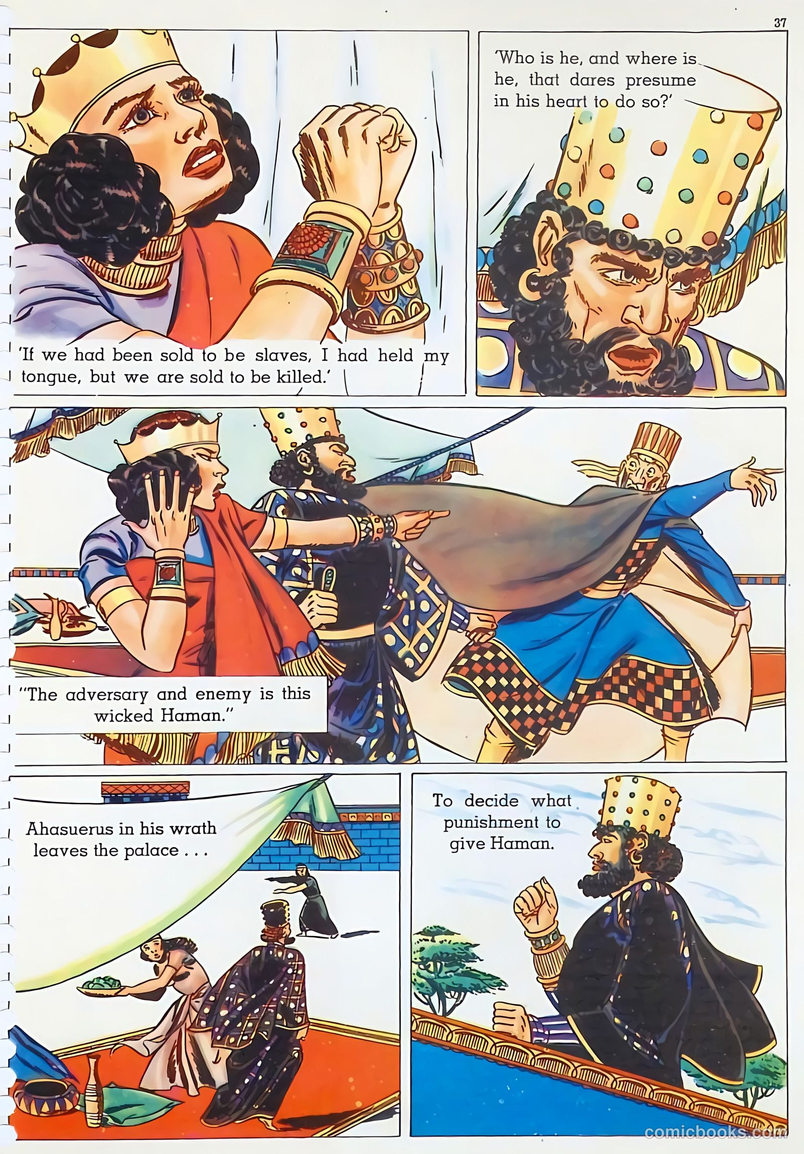 The Life of Esther Visualized #nn (1947) — page 38 of 48