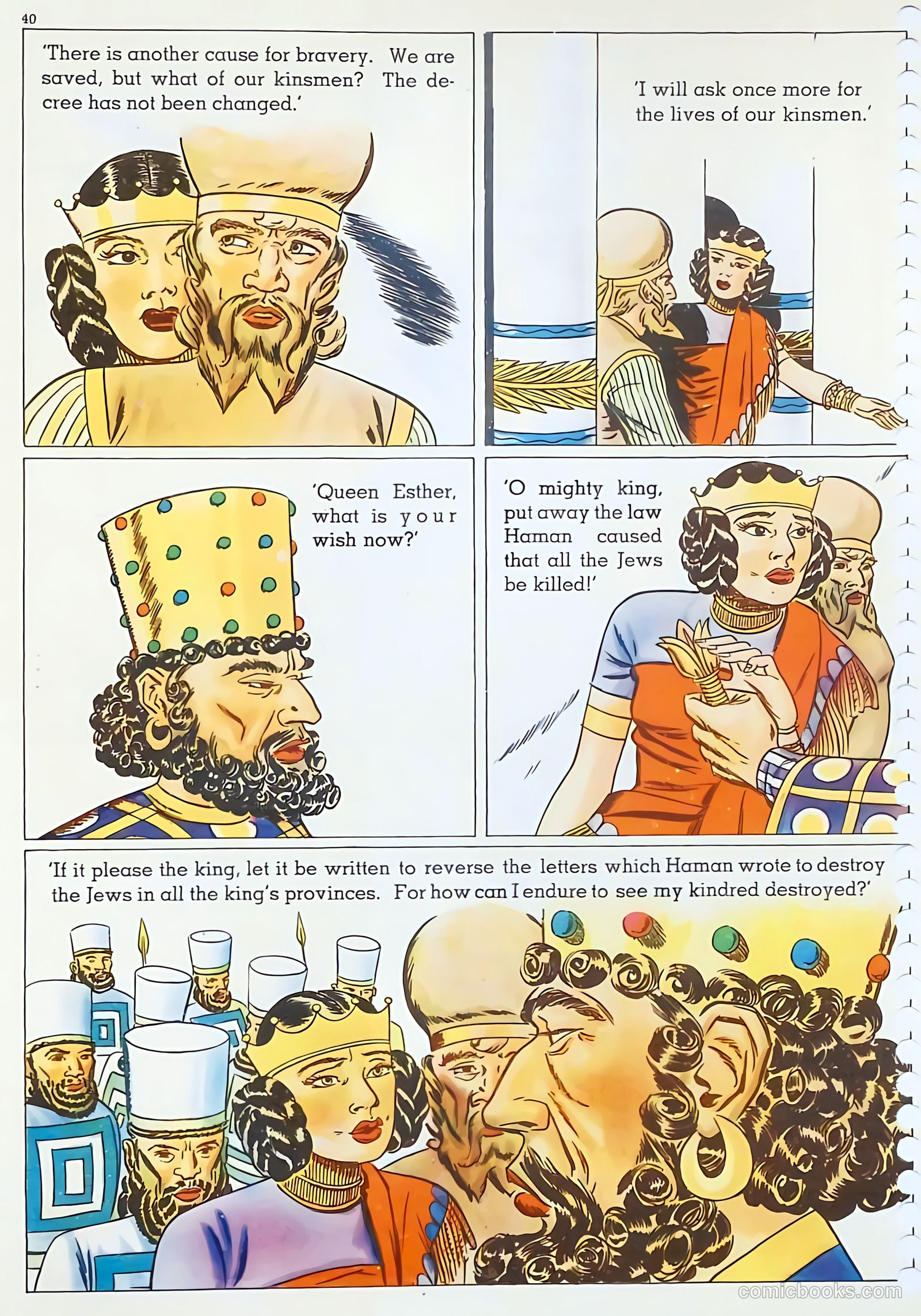 The Life of Esther Visualized #nn (1947) — page 40 of 48