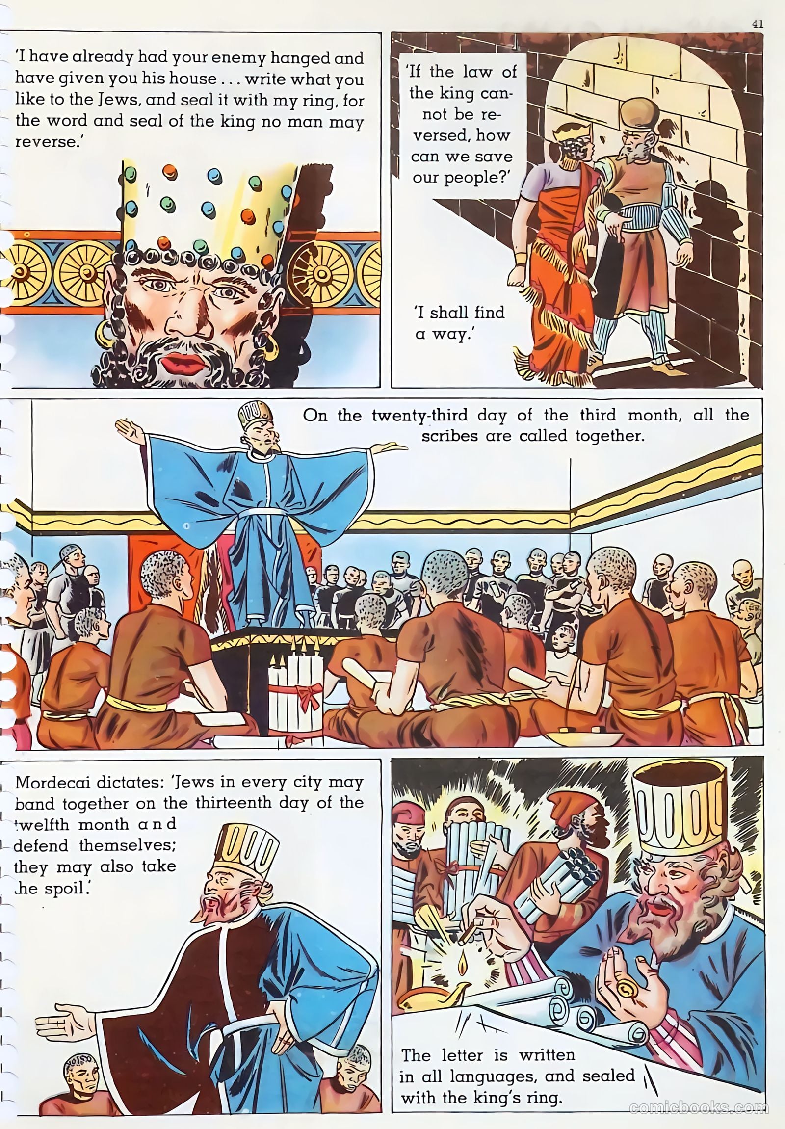 The Life of Esther Visualized #nn (1947) — page 41 of 48