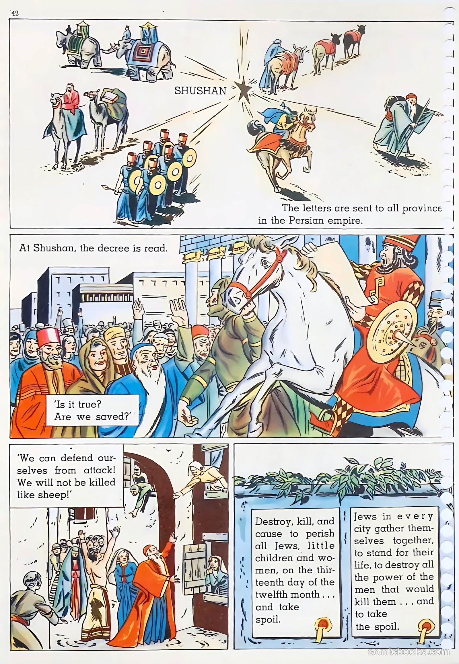 The Life of Esther Visualized #nn (1947) — page 42 of 48