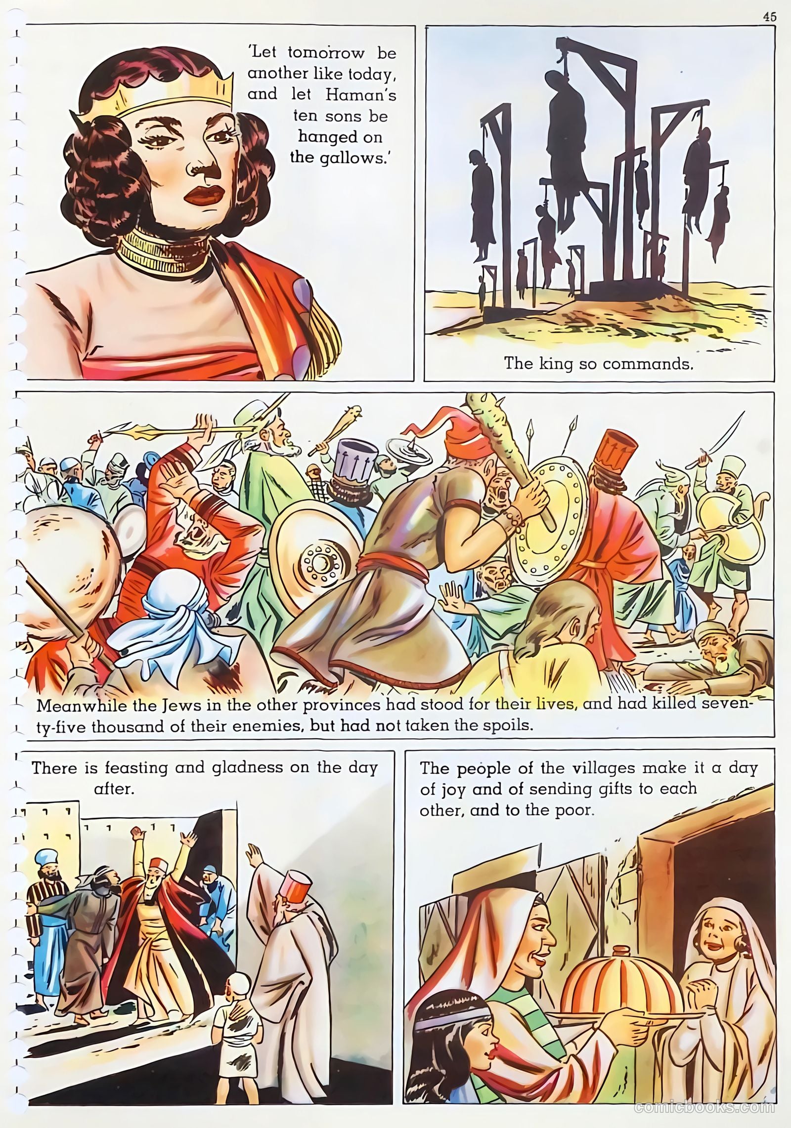 The Life of Esther Visualized #nn (1947) — page 45 of 48