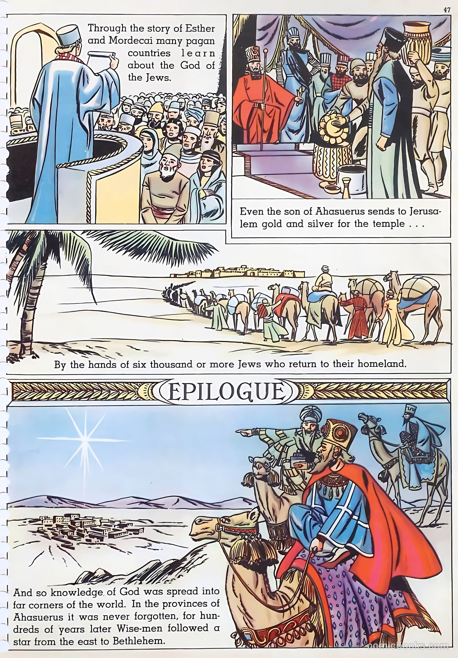 The Life of Esther Visualized #nn (1947) — page 47 of 48