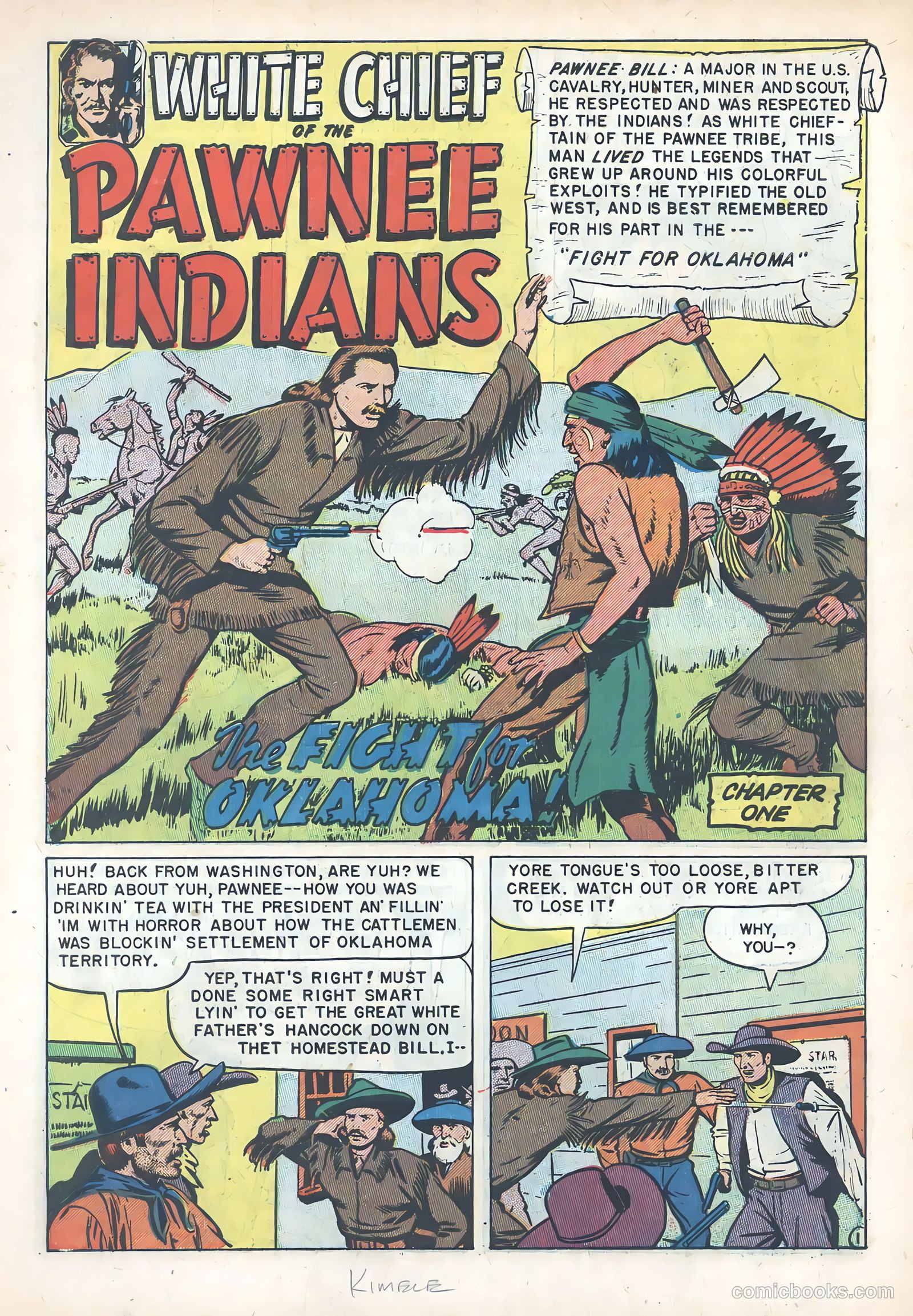 White Chief of the Pawnee Indians #1 (1951) — page 3 of 36