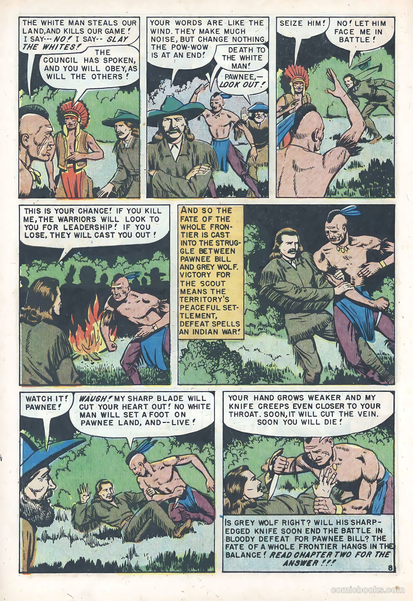 White Chief of the Pawnee Indians #1 (1951) — page 10 of 36