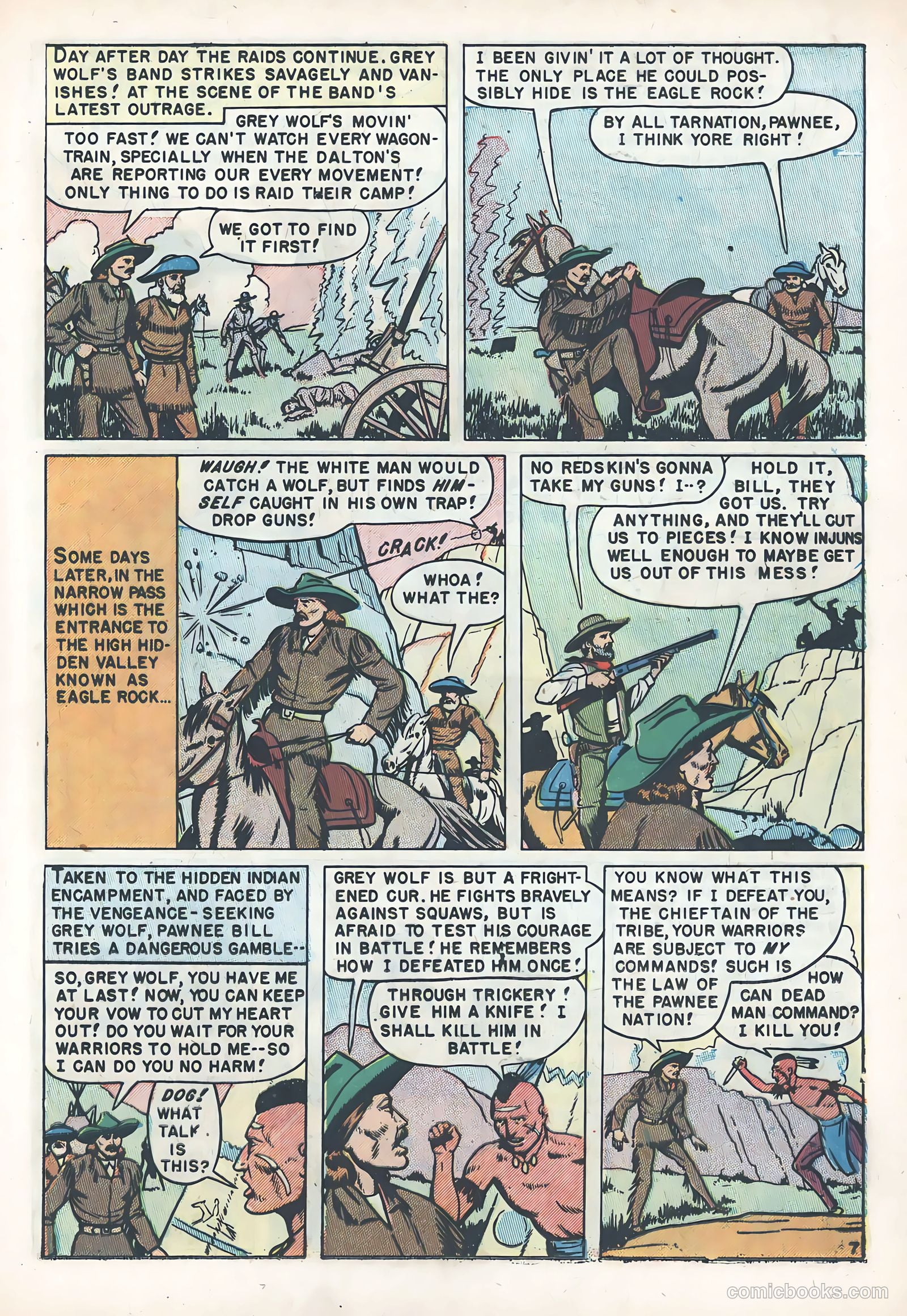 White Chief of the Pawnee Indians #1 (1951) — page 17 of 36