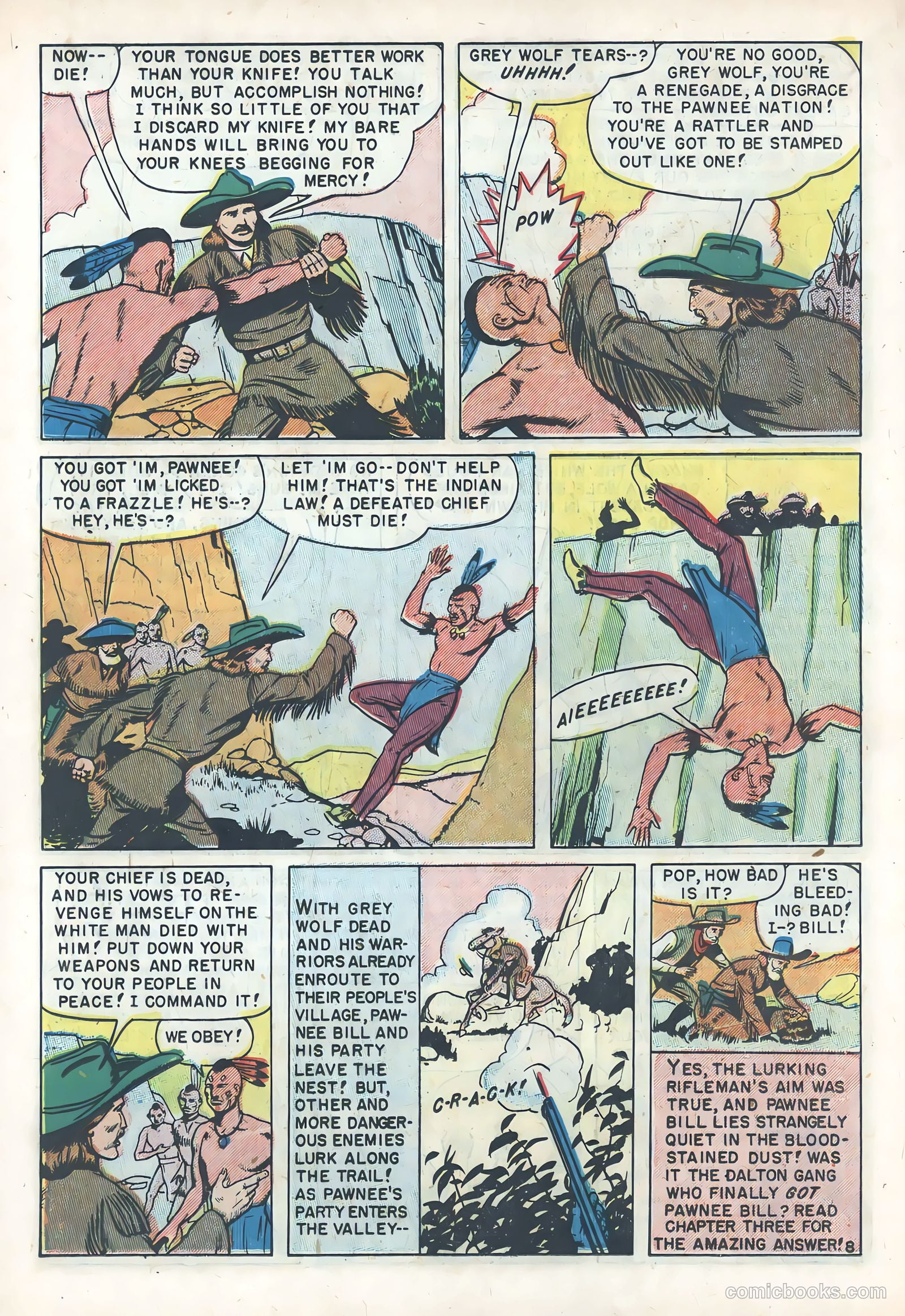 White Chief of the Pawnee Indians #1 (1951) — page 18 of 36