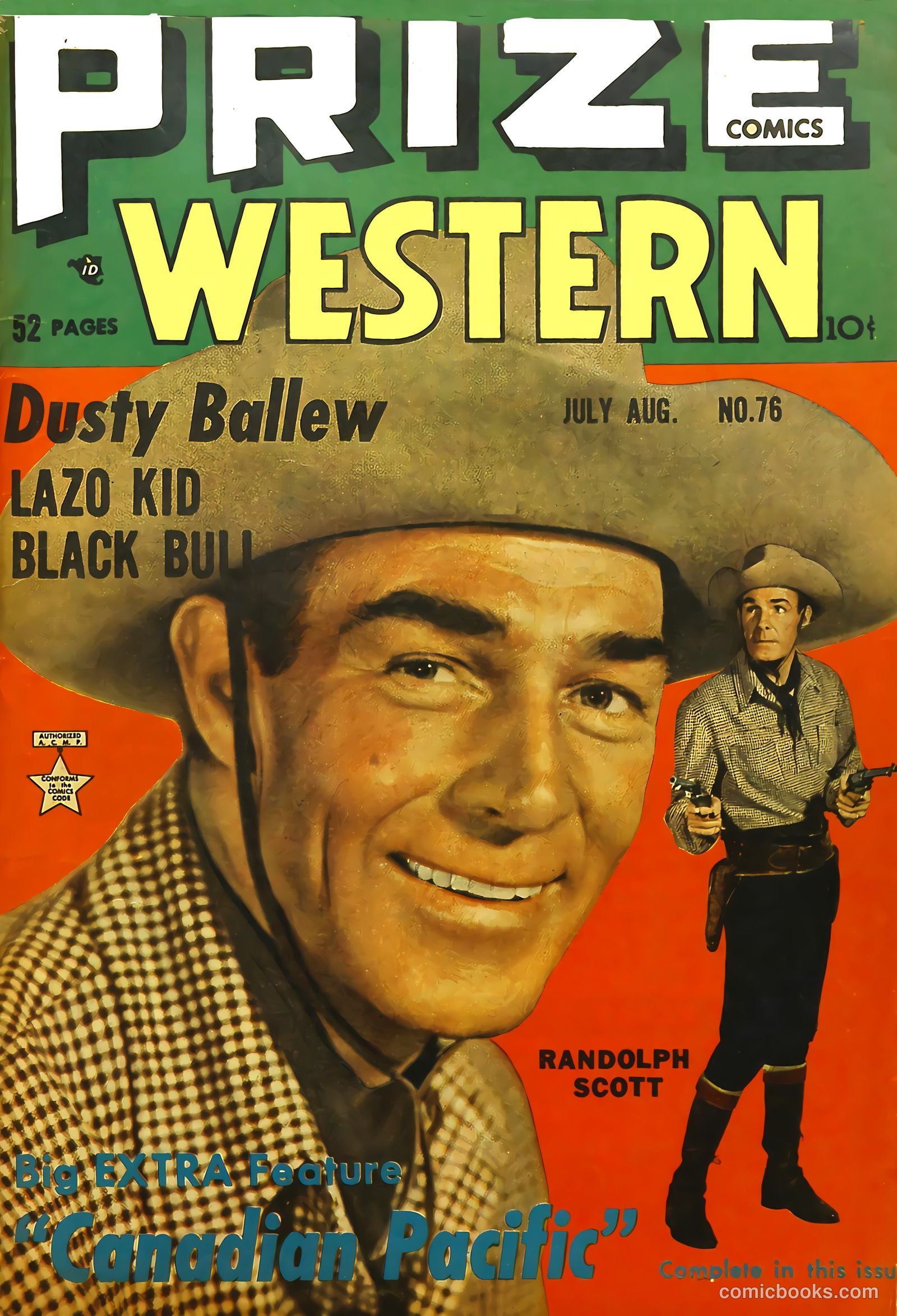 Prize Comics Western #76