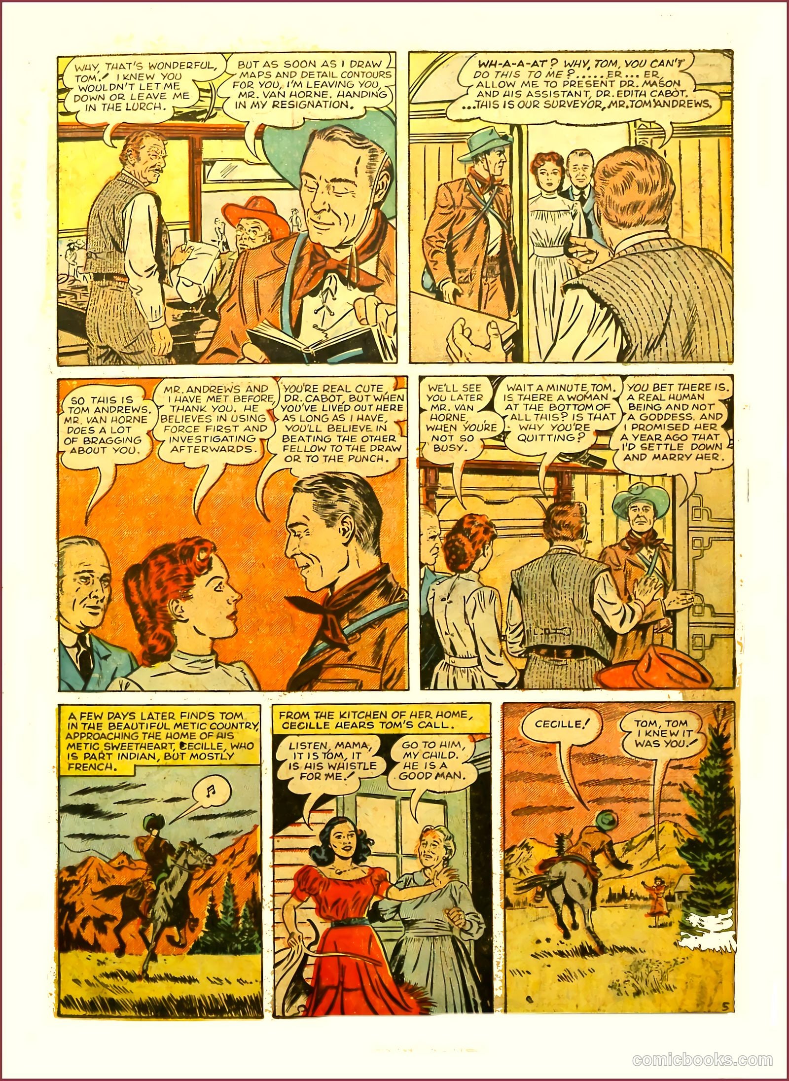 Prize Comics Western #76 (1950) — page 7 of 52