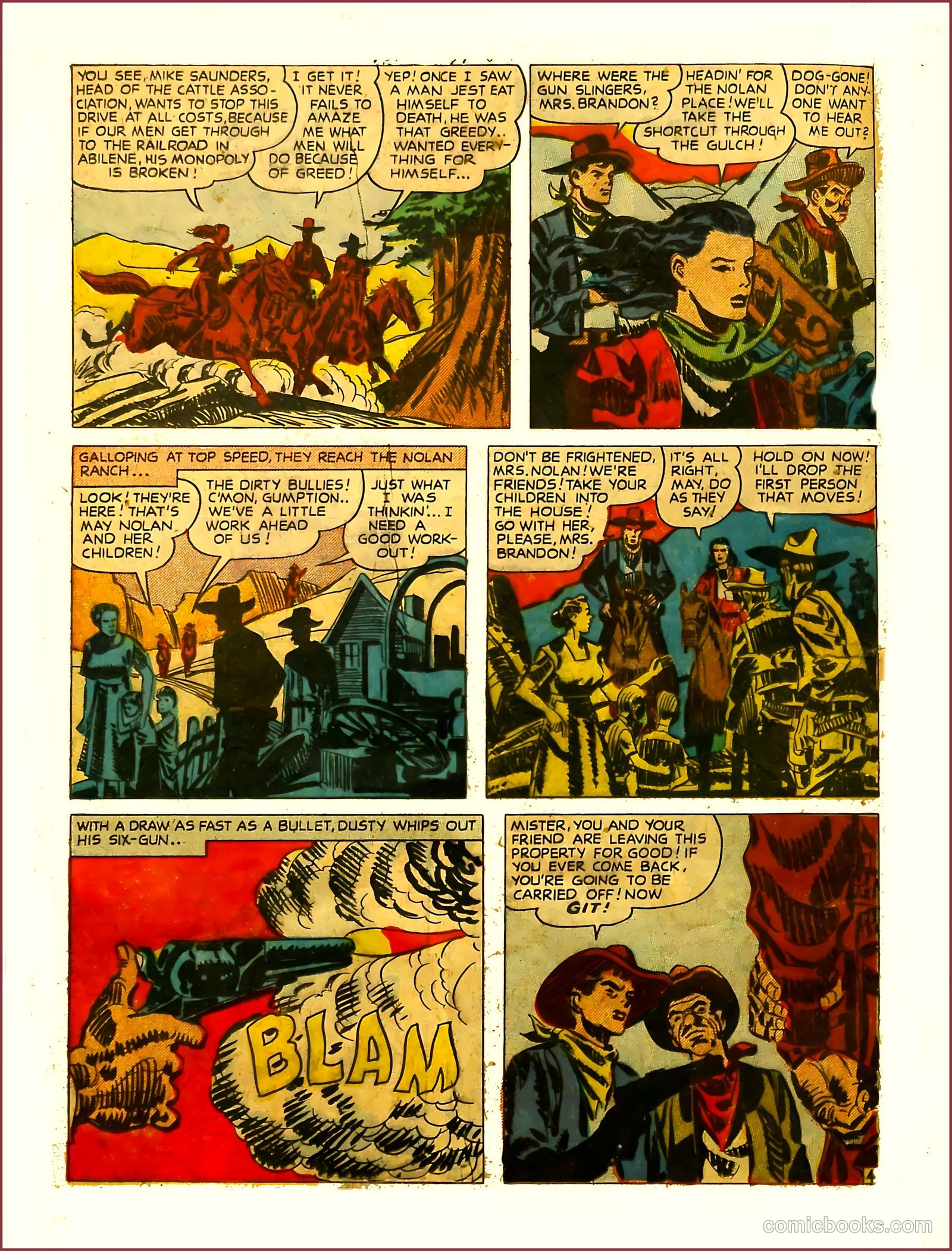 Prize Comics Western #78 (1950) — page 22 of 52