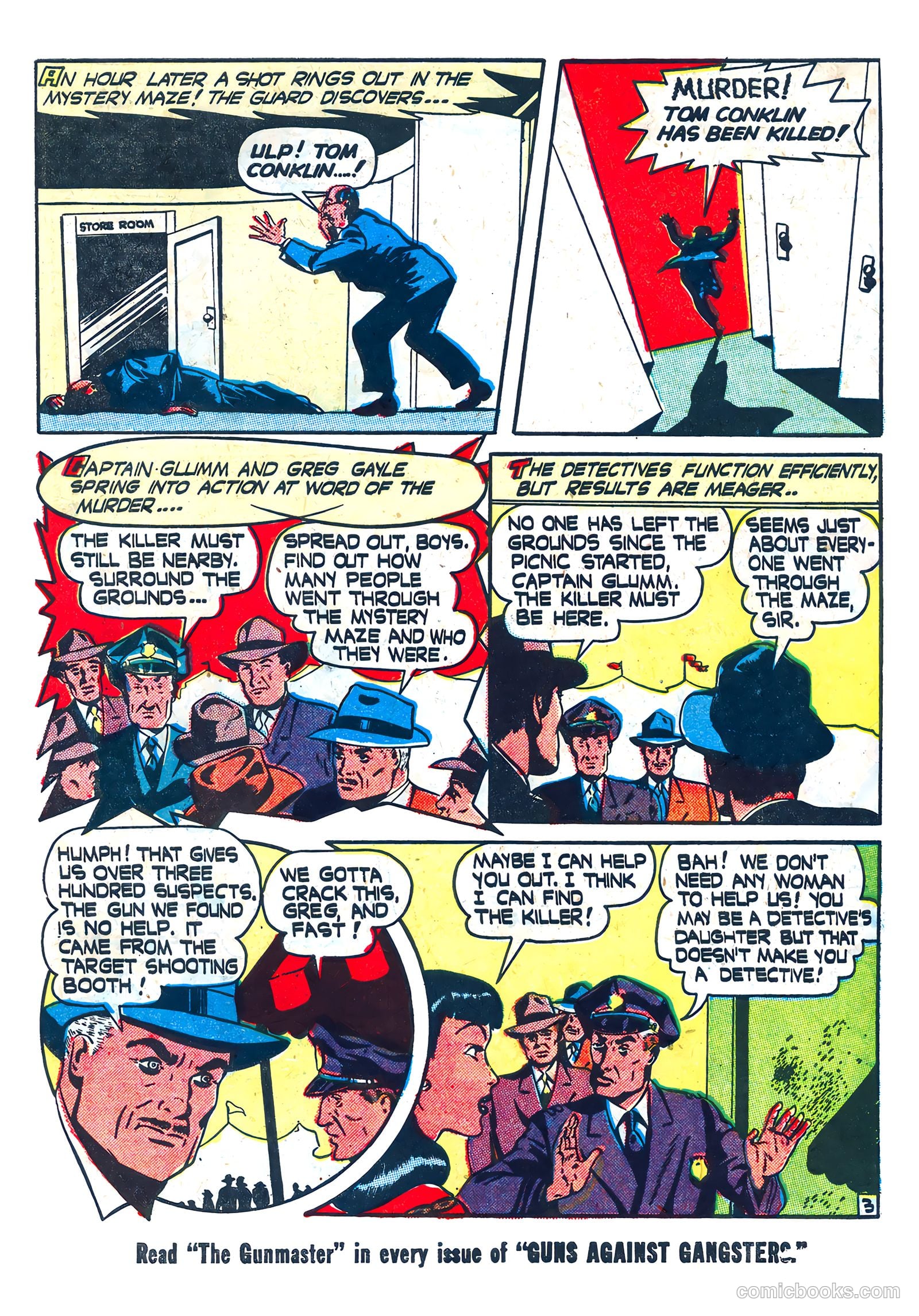 Guns Against Gangsters #1 (1948) — page 31 of 36