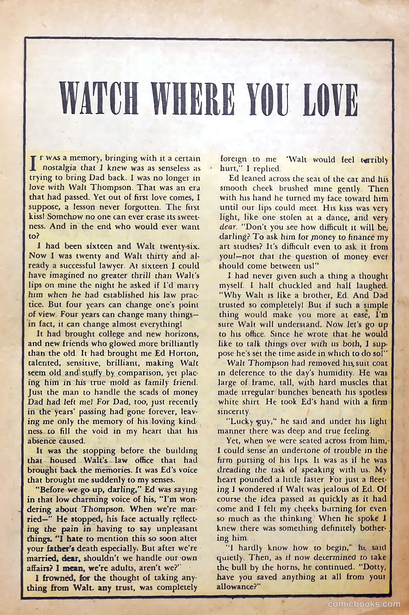 True-to-Life Romances #1 (1949) — page 17 of 36