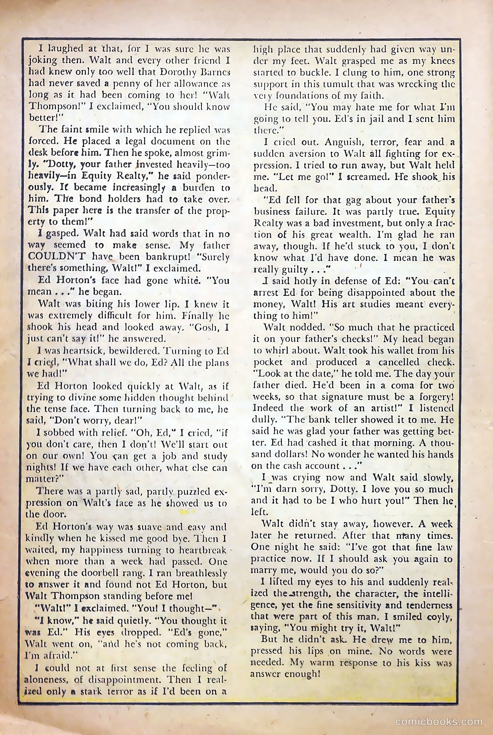 True-to-Life Romances #1 (1949) — page 18 of 36
