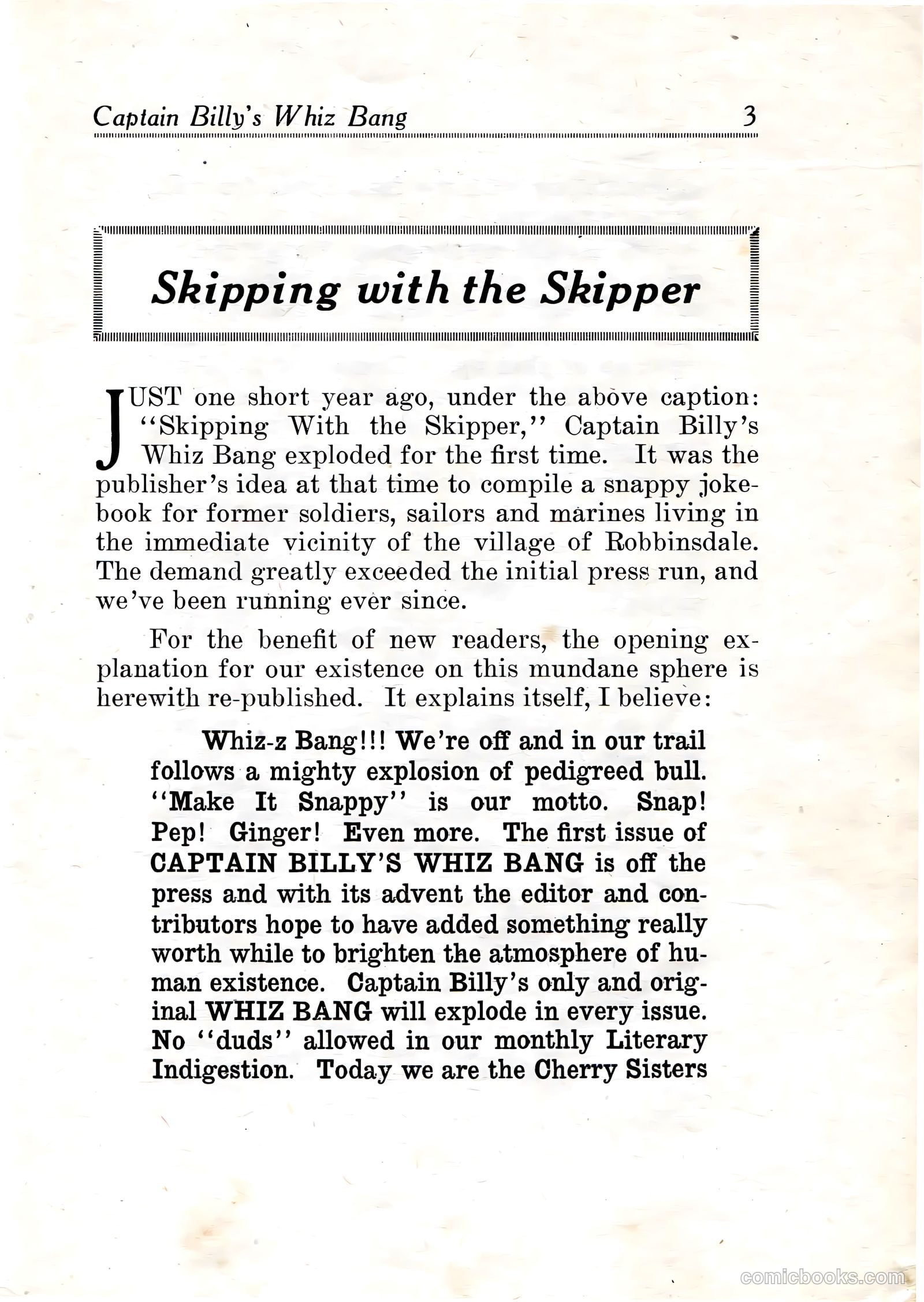 Capt Billy's Whiz Bang v2 #13 — page 5 of 68