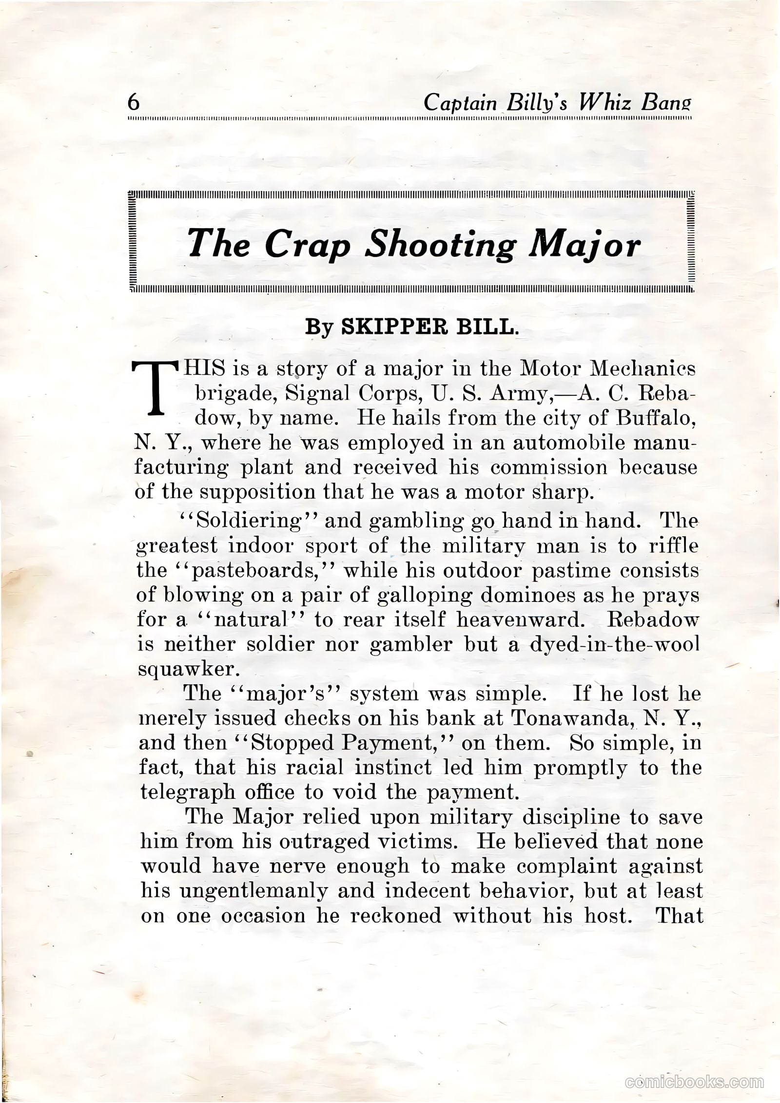 Capt Billy's Whiz Bang v2 #13 — page 8 of 68