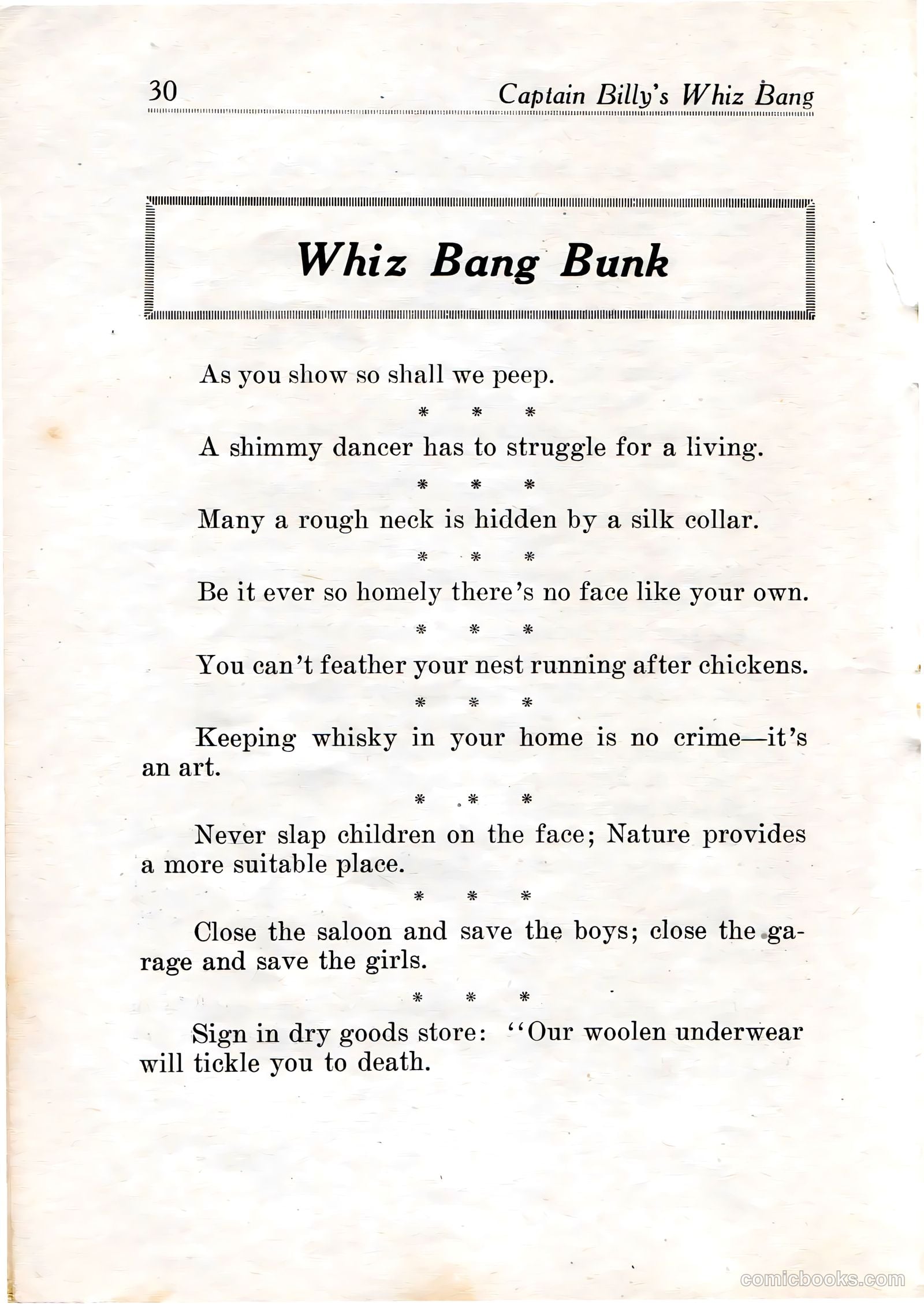 Capt Billy's Whiz Bang v2 #13 — page 32 of 68