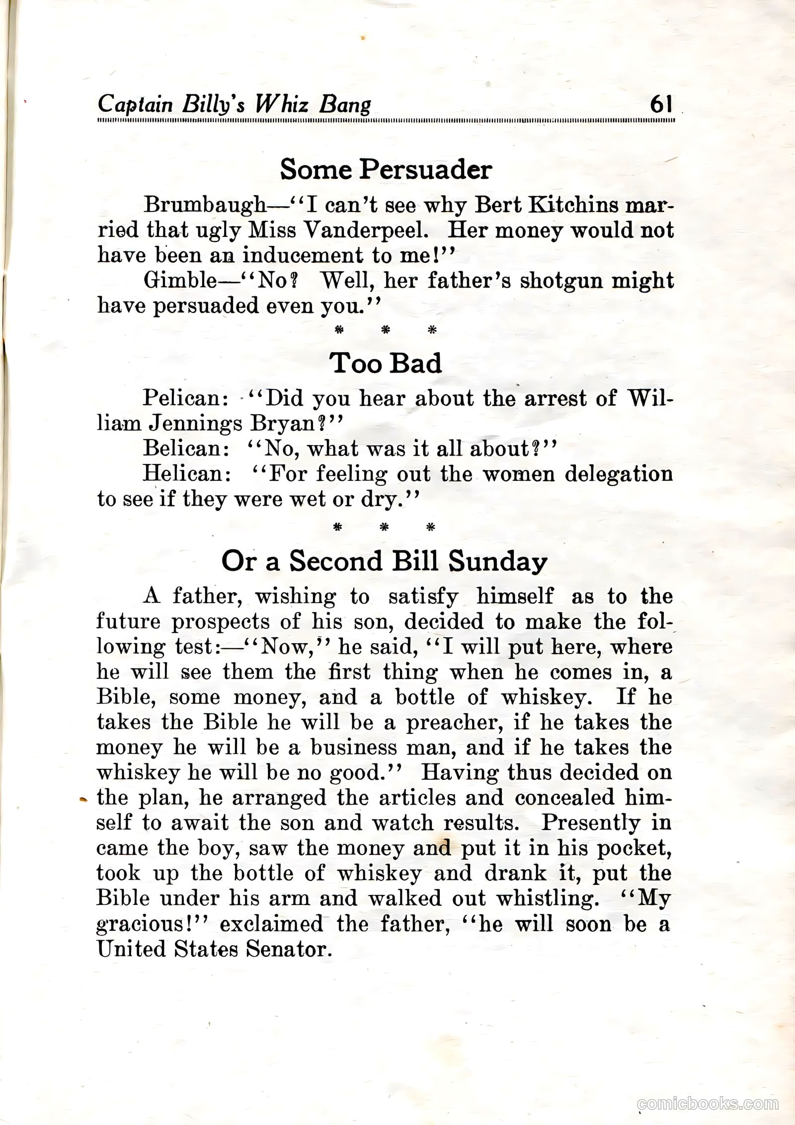 Capt Billy's Whiz Bang v2 #13 — page 63 of 68