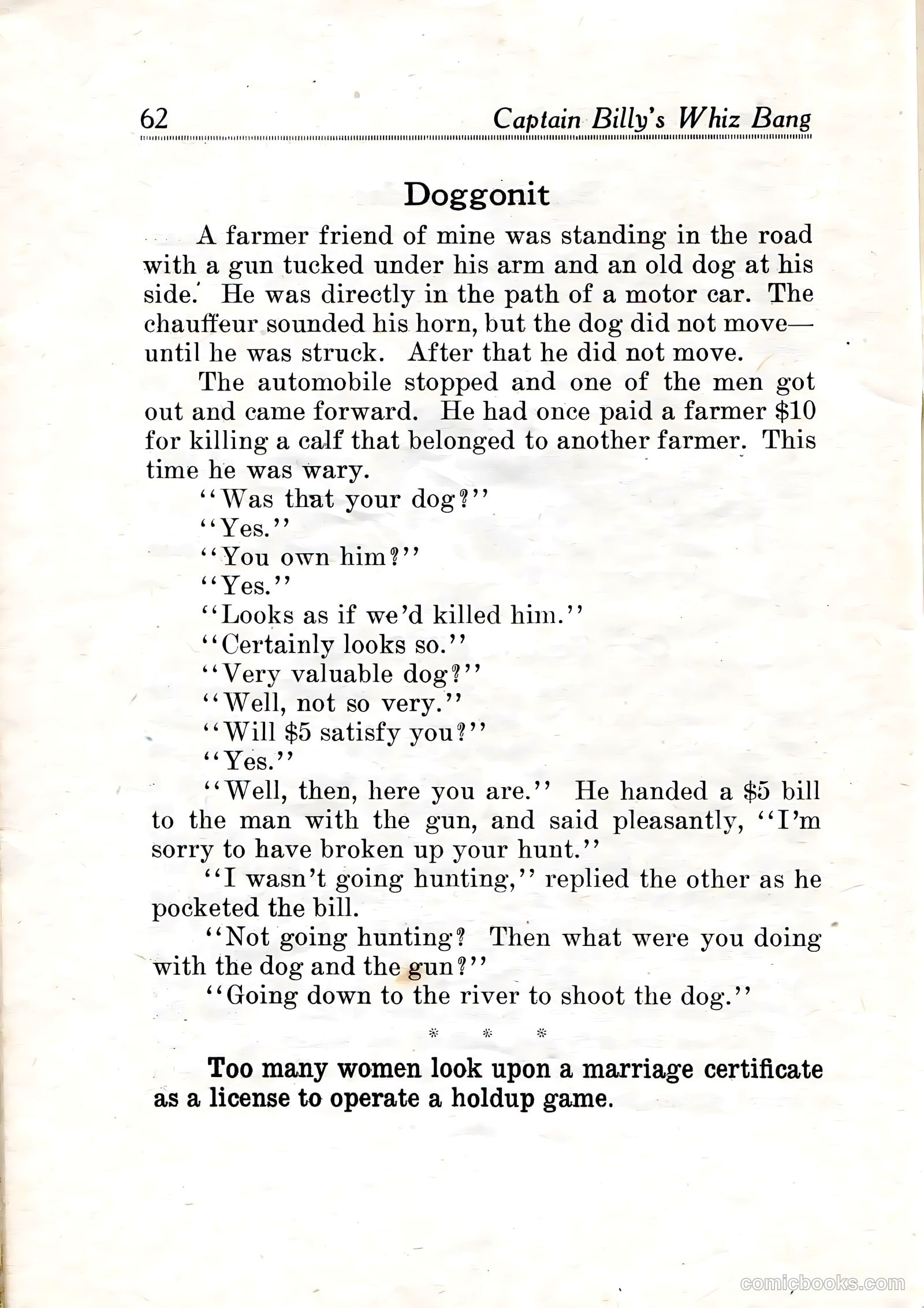 Capt Billy's Whiz Bang v2 #13 — page 64 of 68