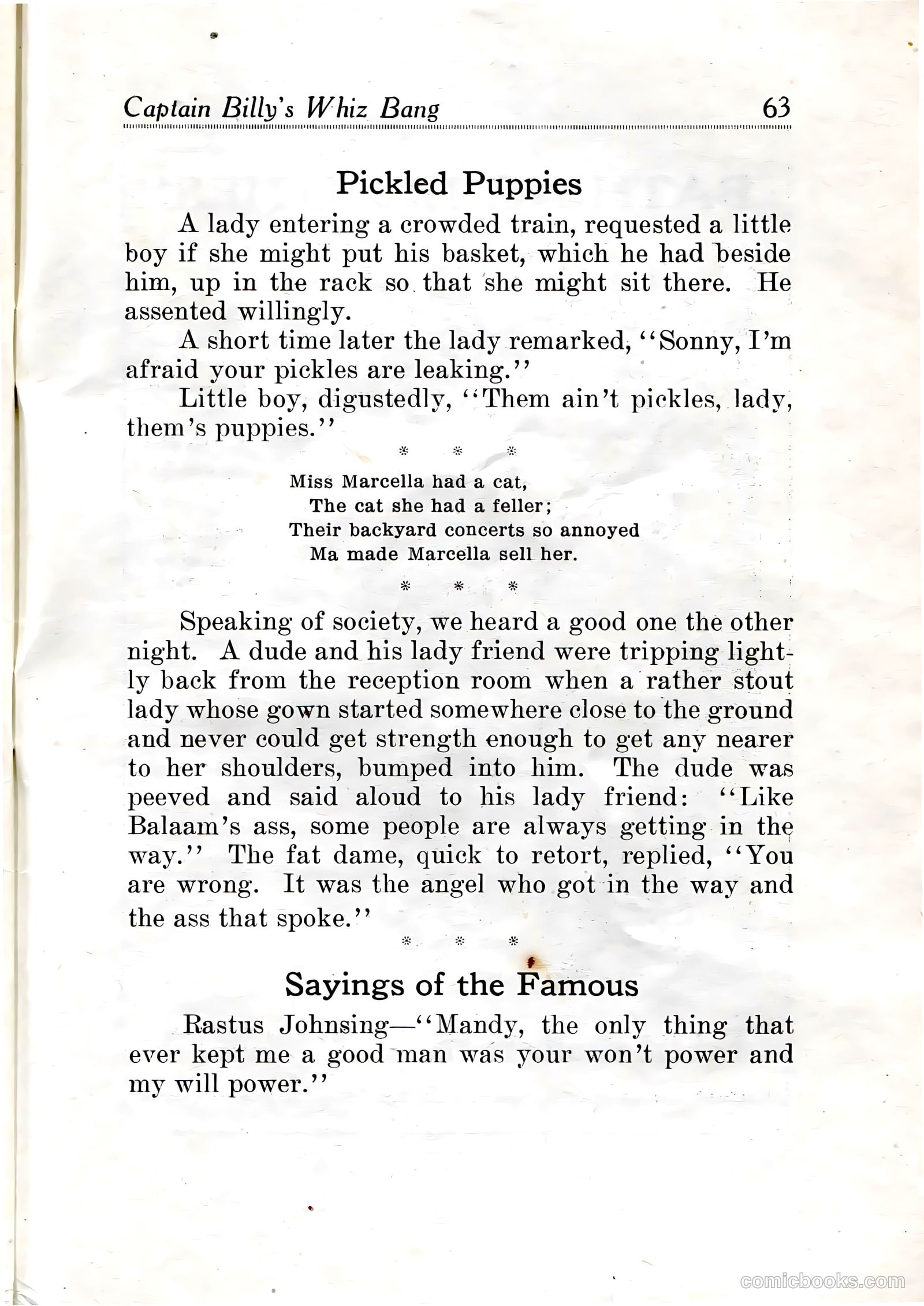 Capt Billy's Whiz Bang v2 #13 — page 65 of 68