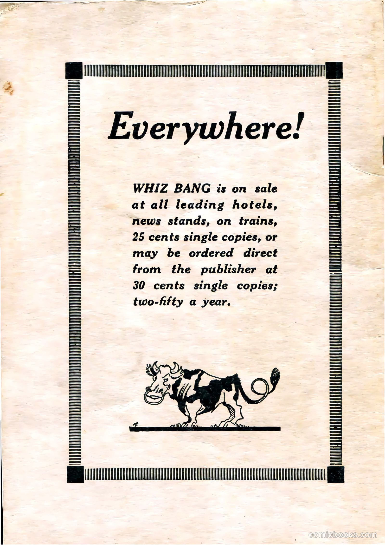 Capt Billy's Whiz Bang v2 #13 — page 68 of 68