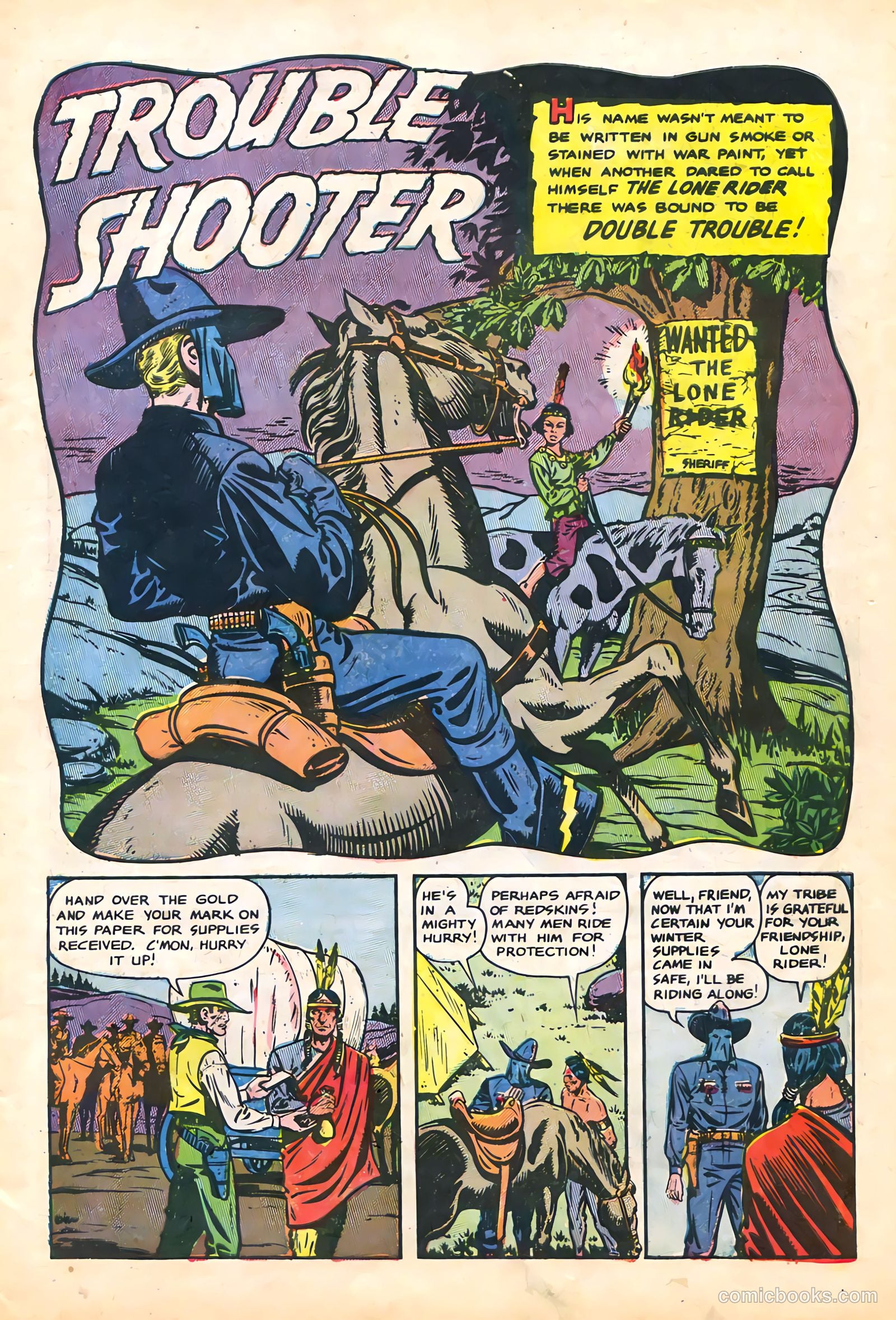 The Lone Rider #21 (1950) — page 5 of 36