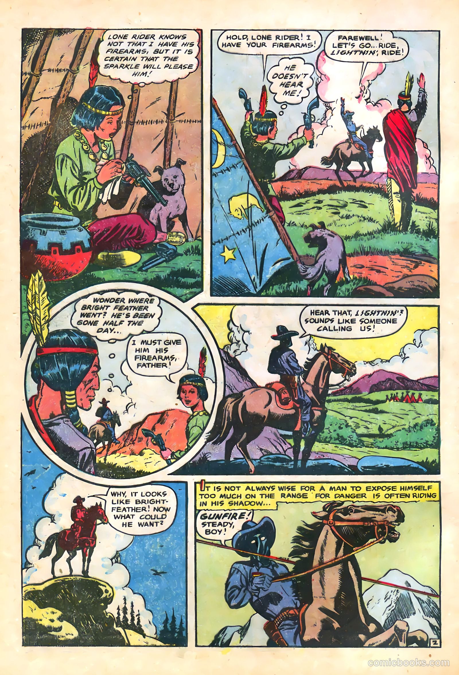The Lone Rider #21 (1950) — page 6 of 36