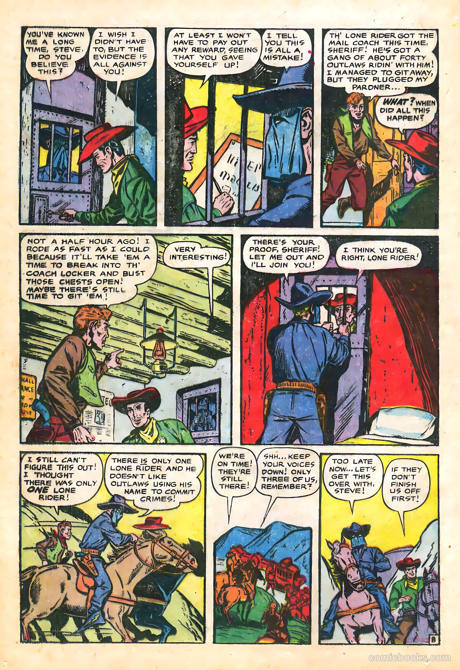 The Lone Rider #21 (1950) — page 12 of 36