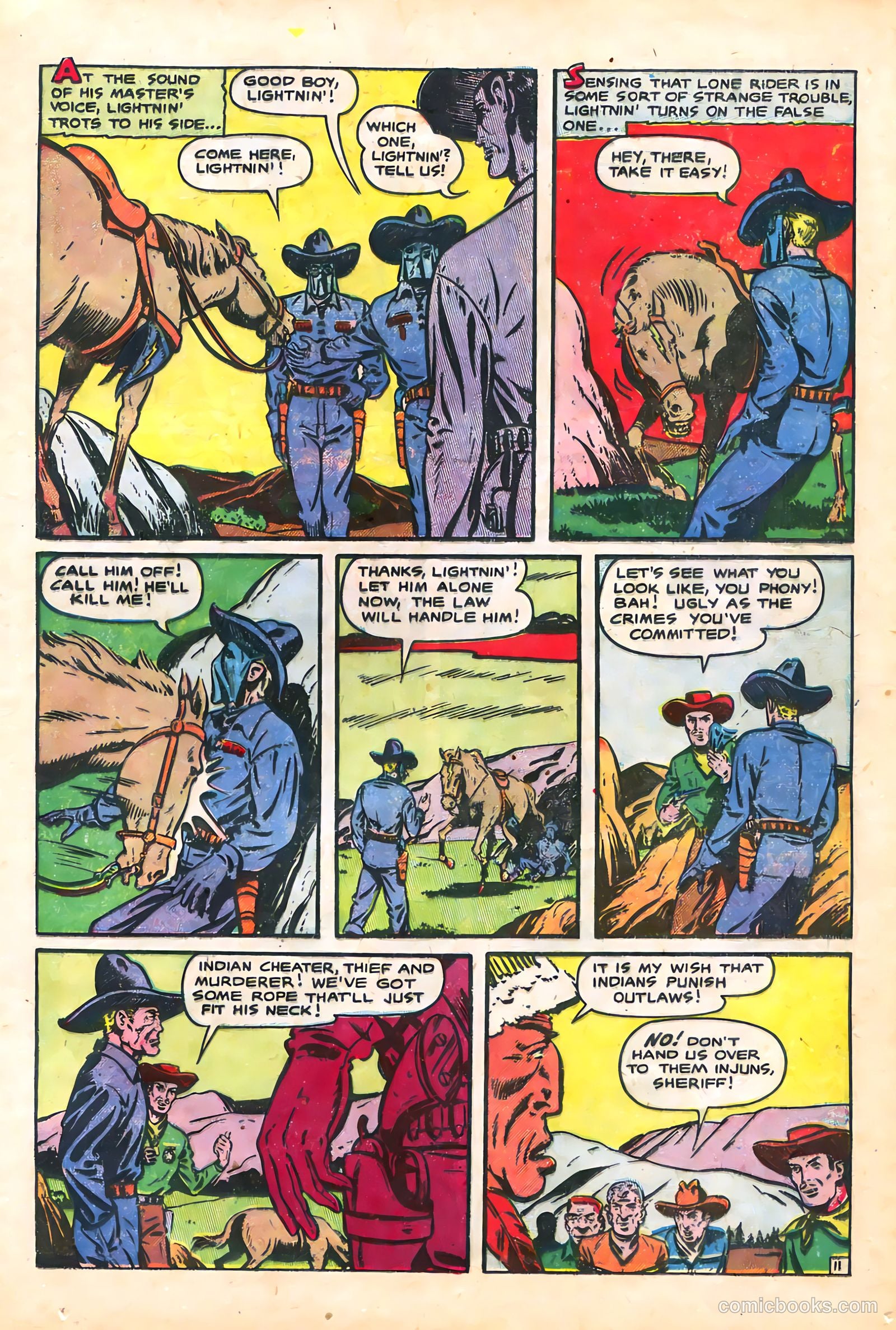 The Lone Rider #21 (1950) — page 15 of 36