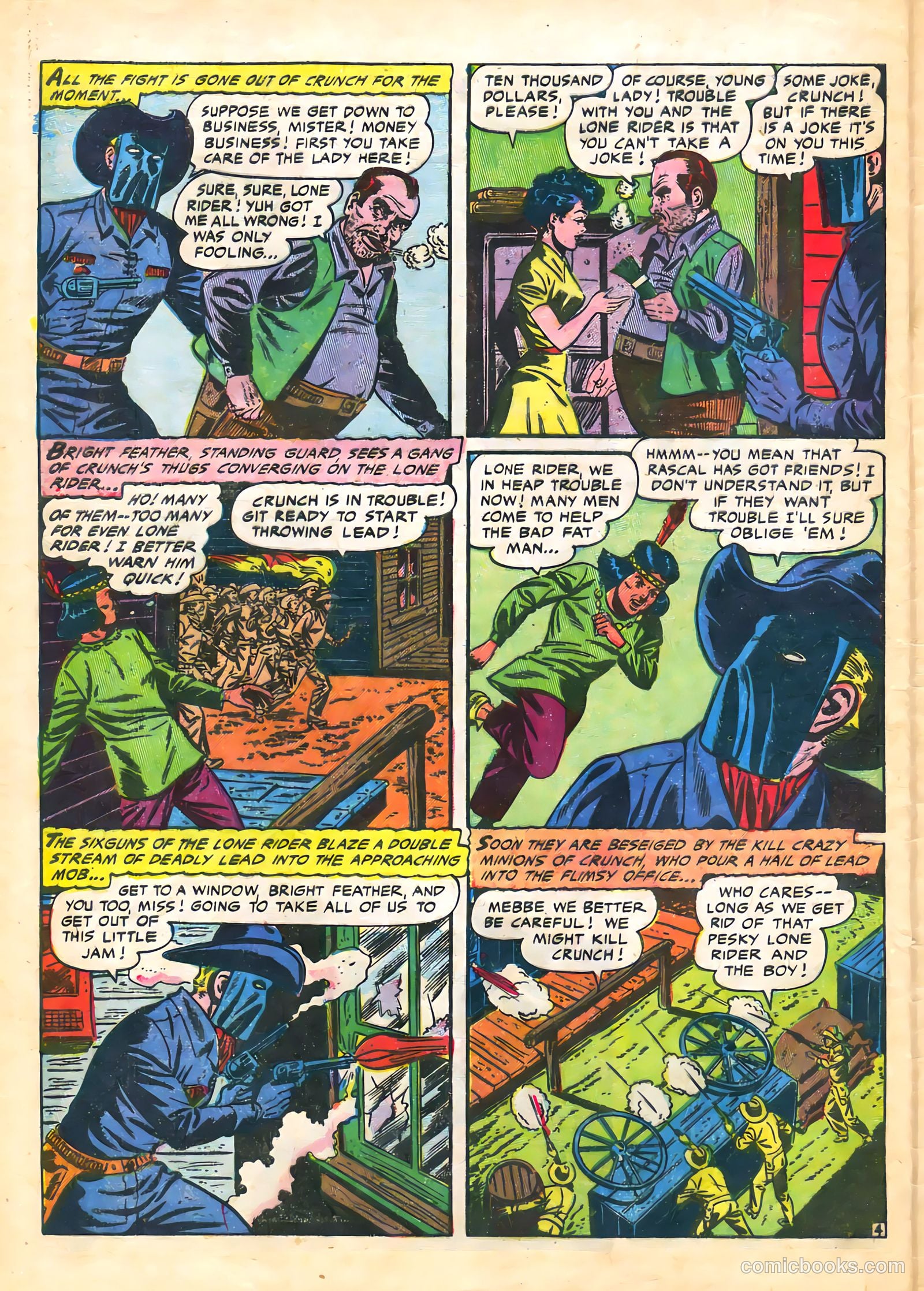 The Lone Rider #21 (1950) — page 30 of 36