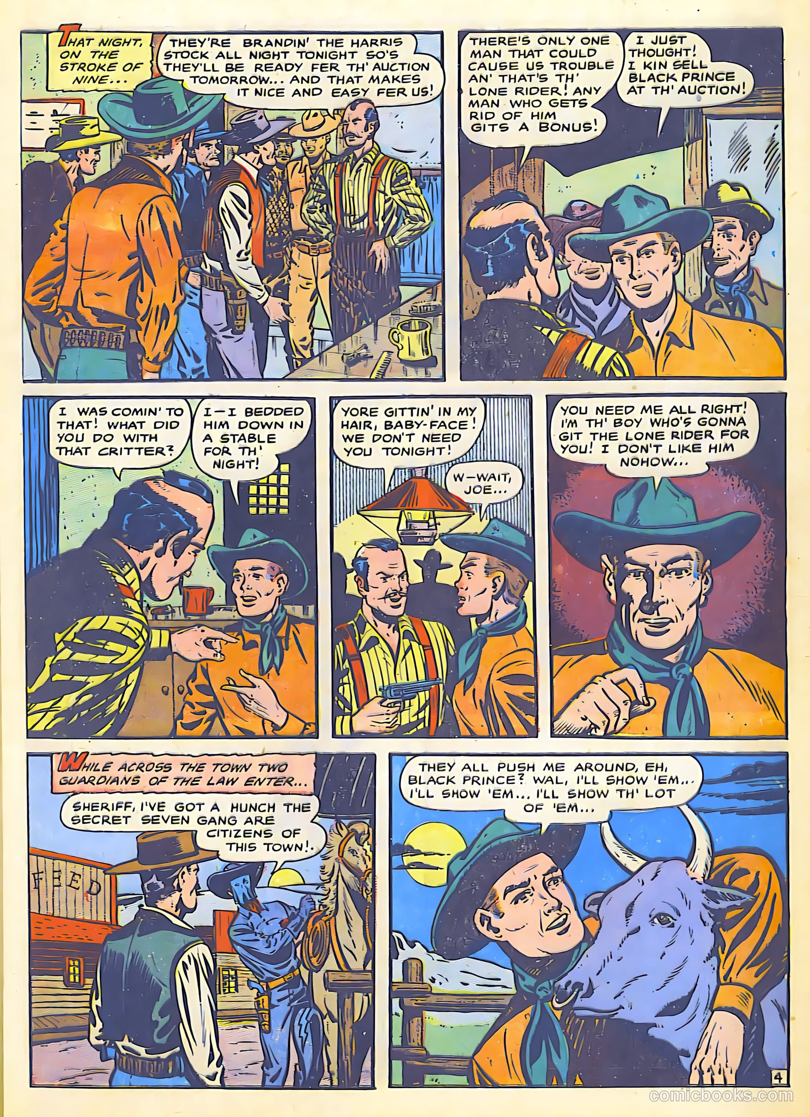 The Lone Rider #25 (1950) — page 7 of 36