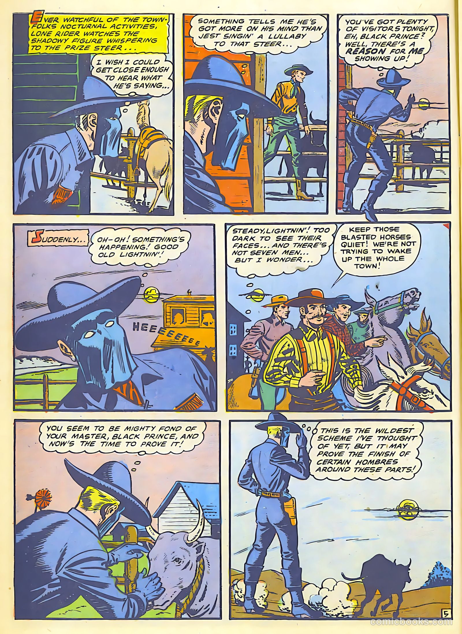 The Lone Rider #25 (1950) — page 8 of 36