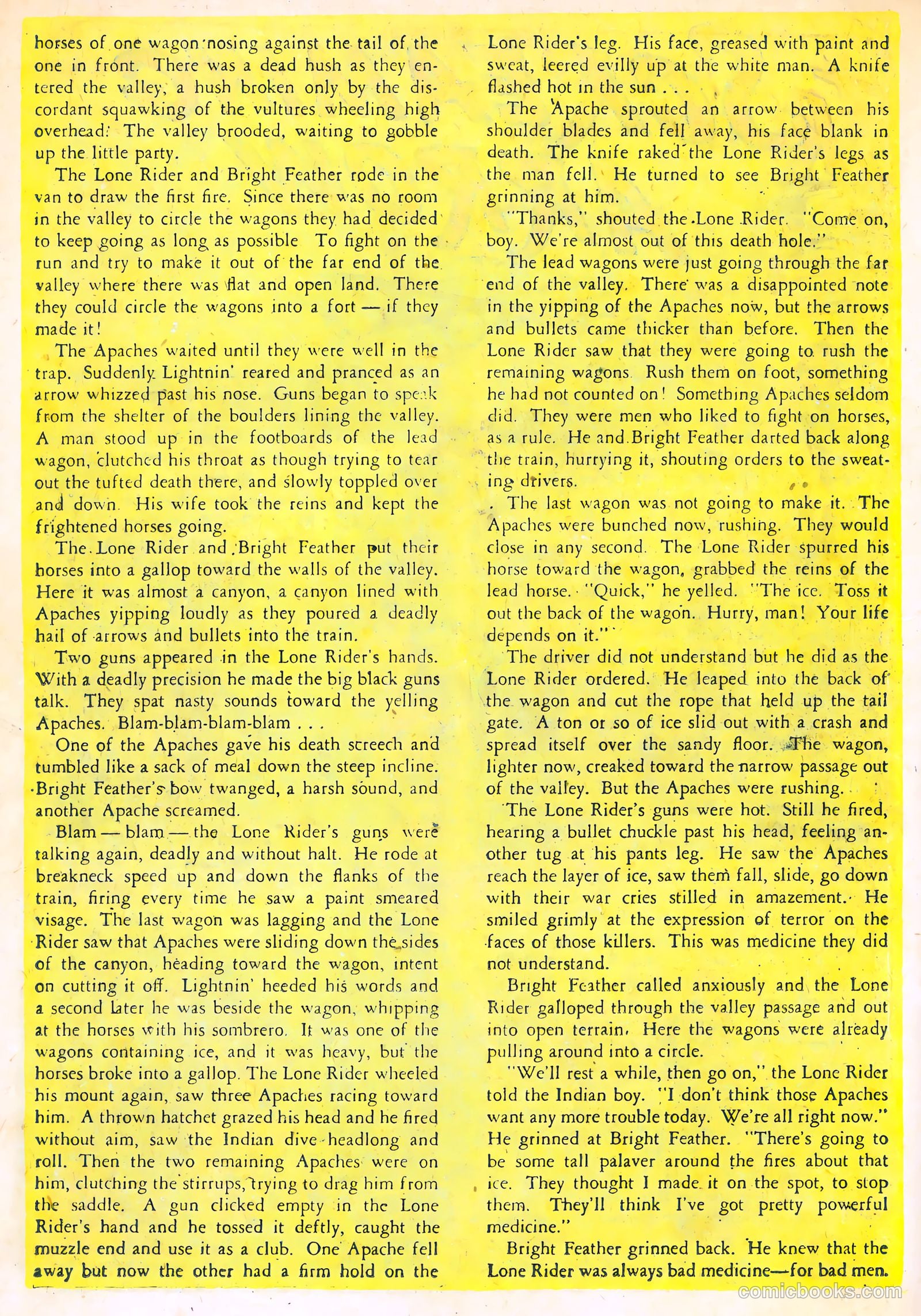 The Lone Rider #10 (1950) — page 18 of 36