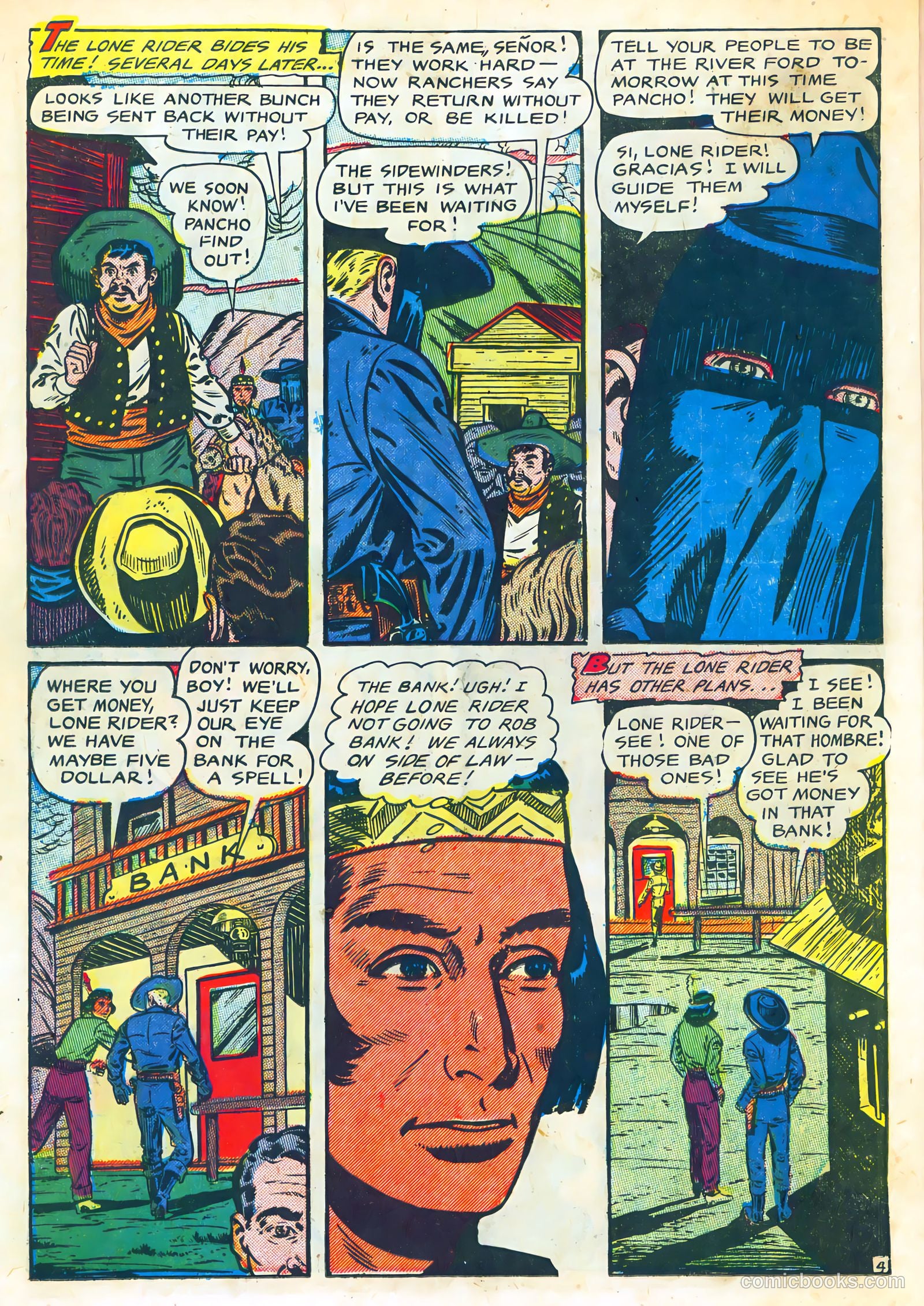 The Lone Rider #10 (1950) — page 22 of 36