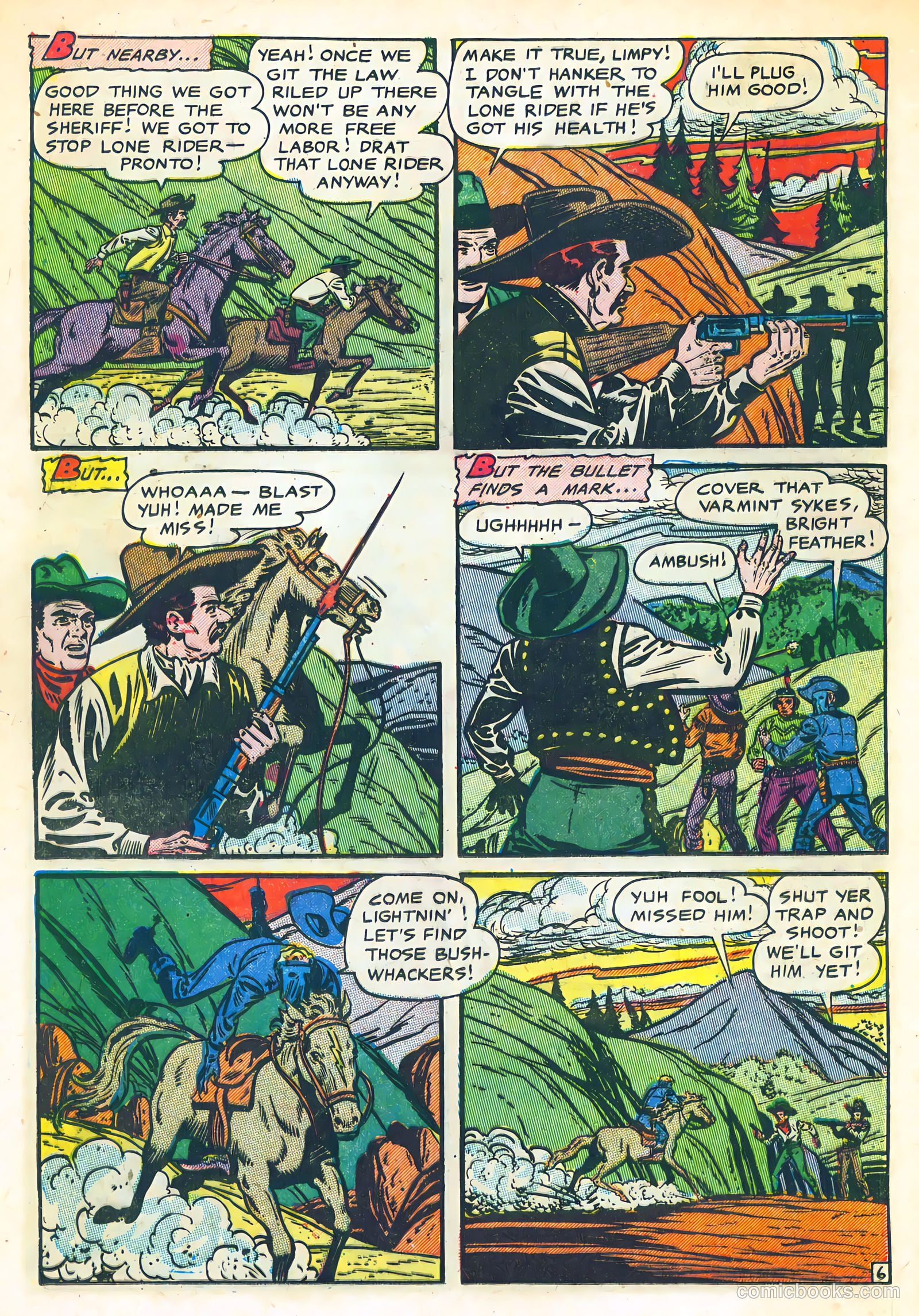 The Lone Rider #10 (1950) — page 24 of 36