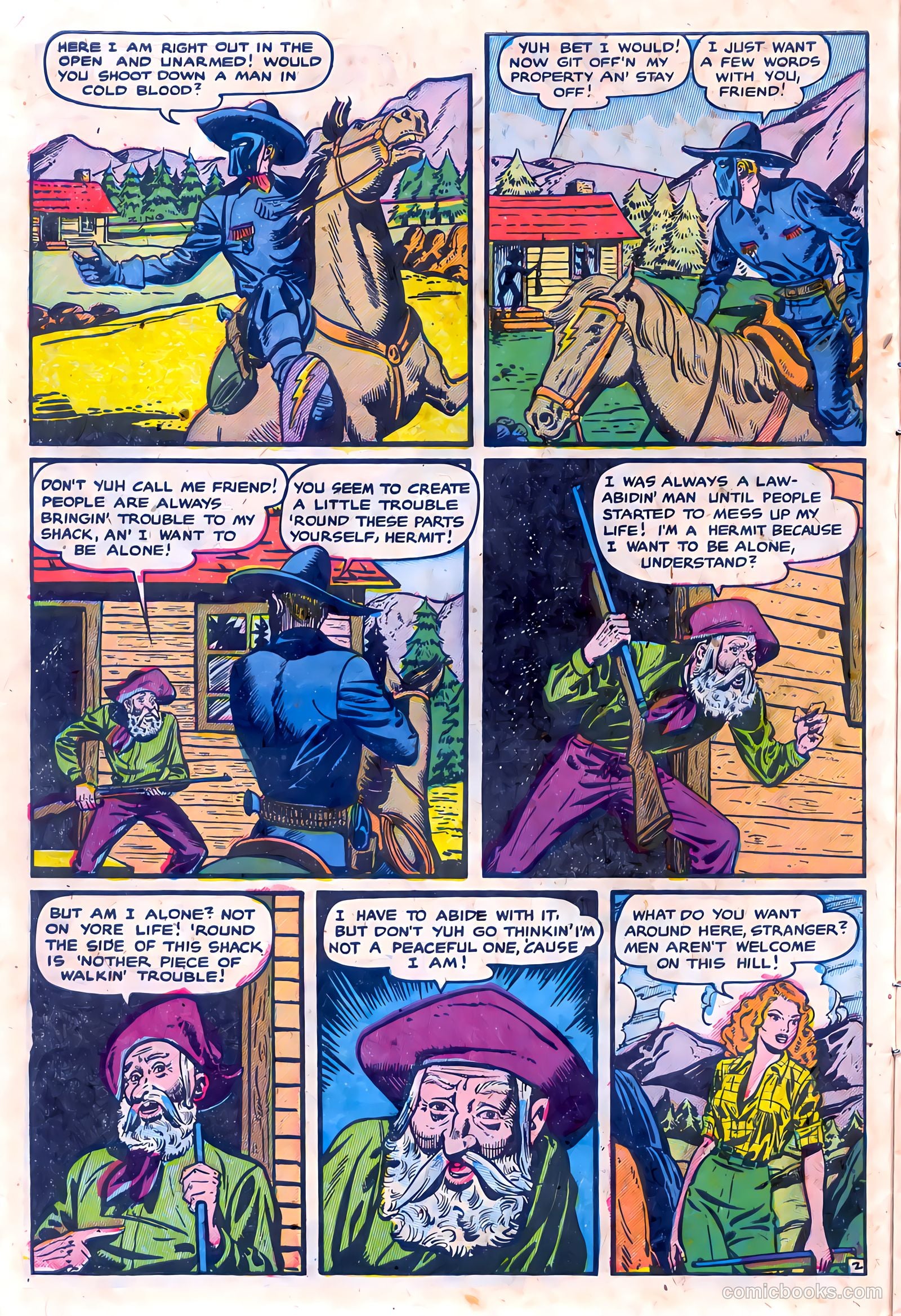 The Lone Rider #15 (1950) — page 10 of 36