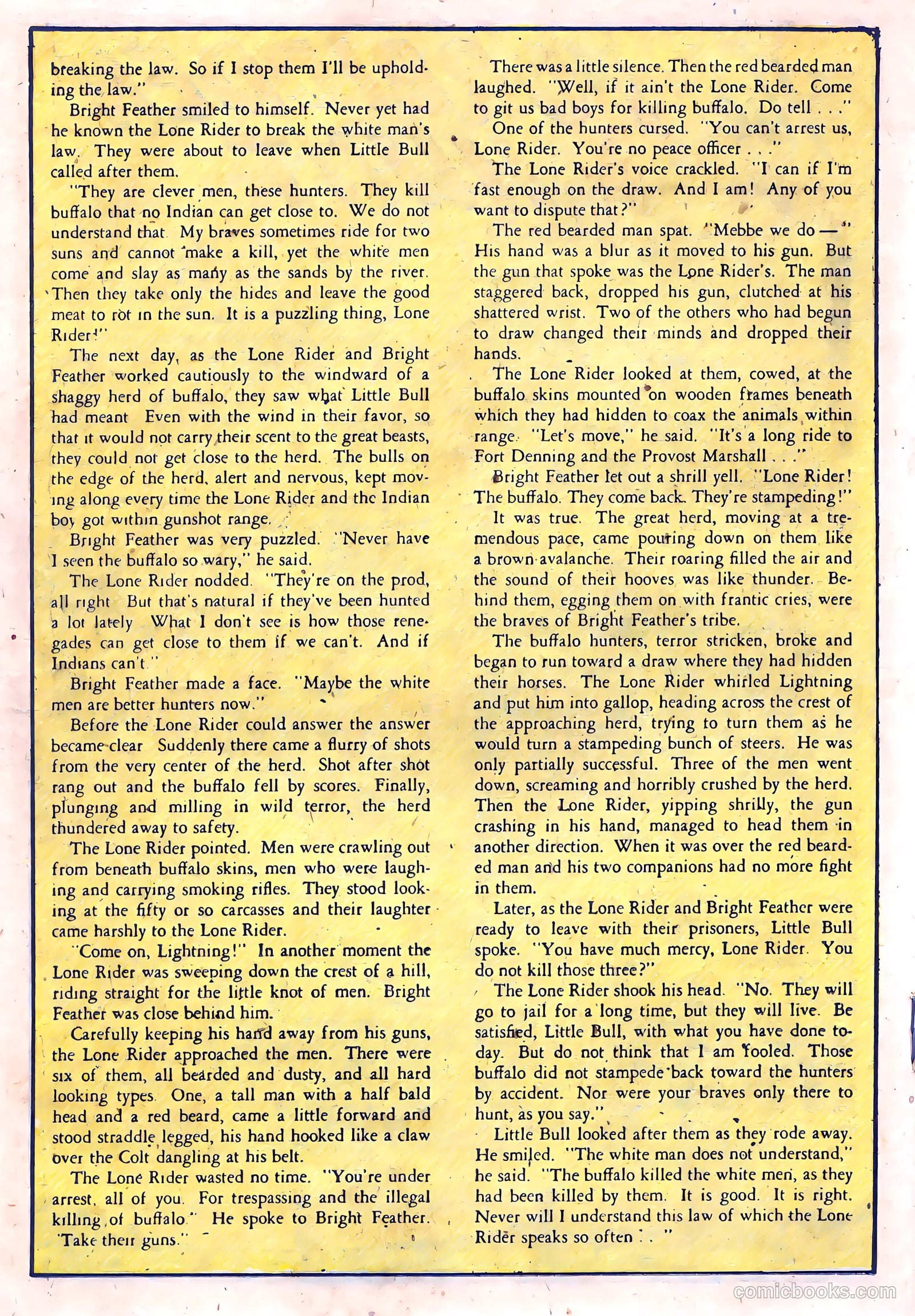 The Lone Rider #15 (1950) — page 18 of 36
