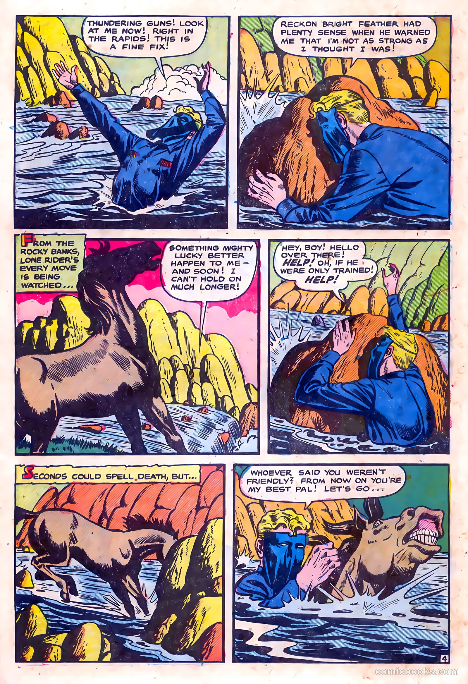 The Lone Rider #15 (1950) — page 22 of 36