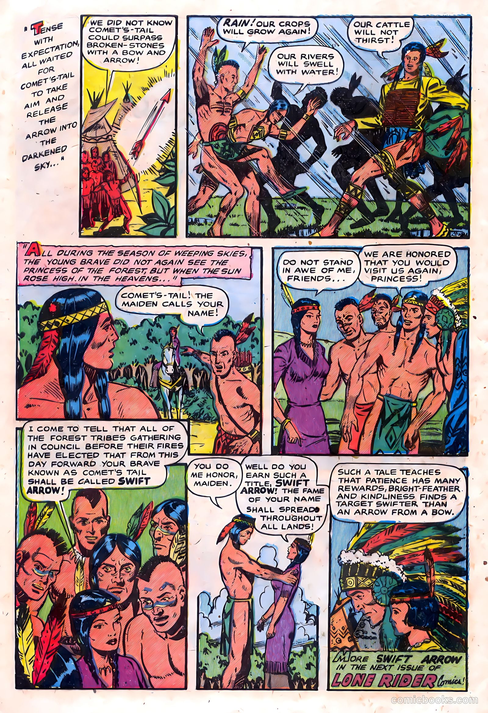 The Lone Rider #15 (1950) — page 32 of 36