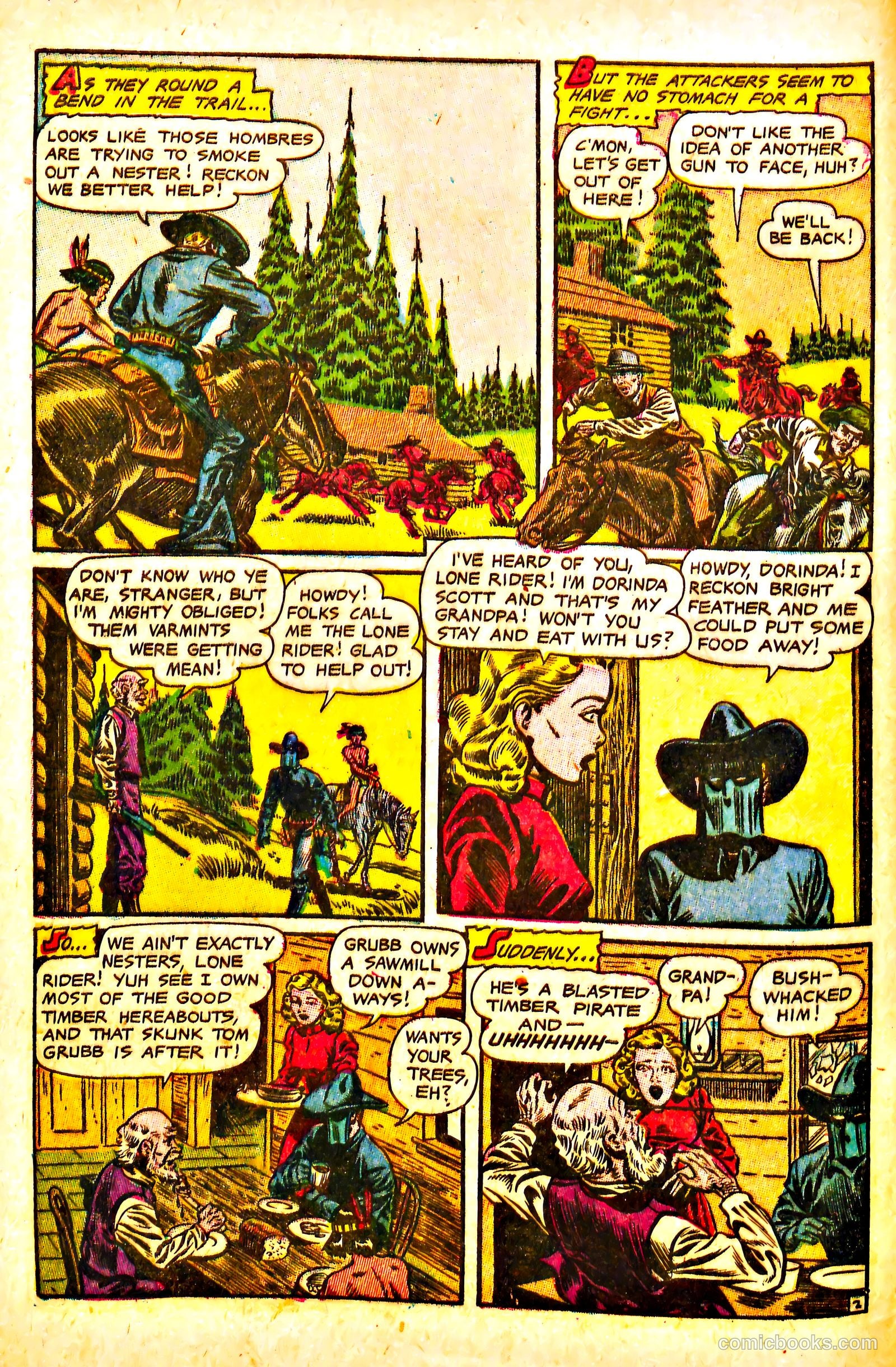 The Lone Rider #13 (1950) — page 4 of 36