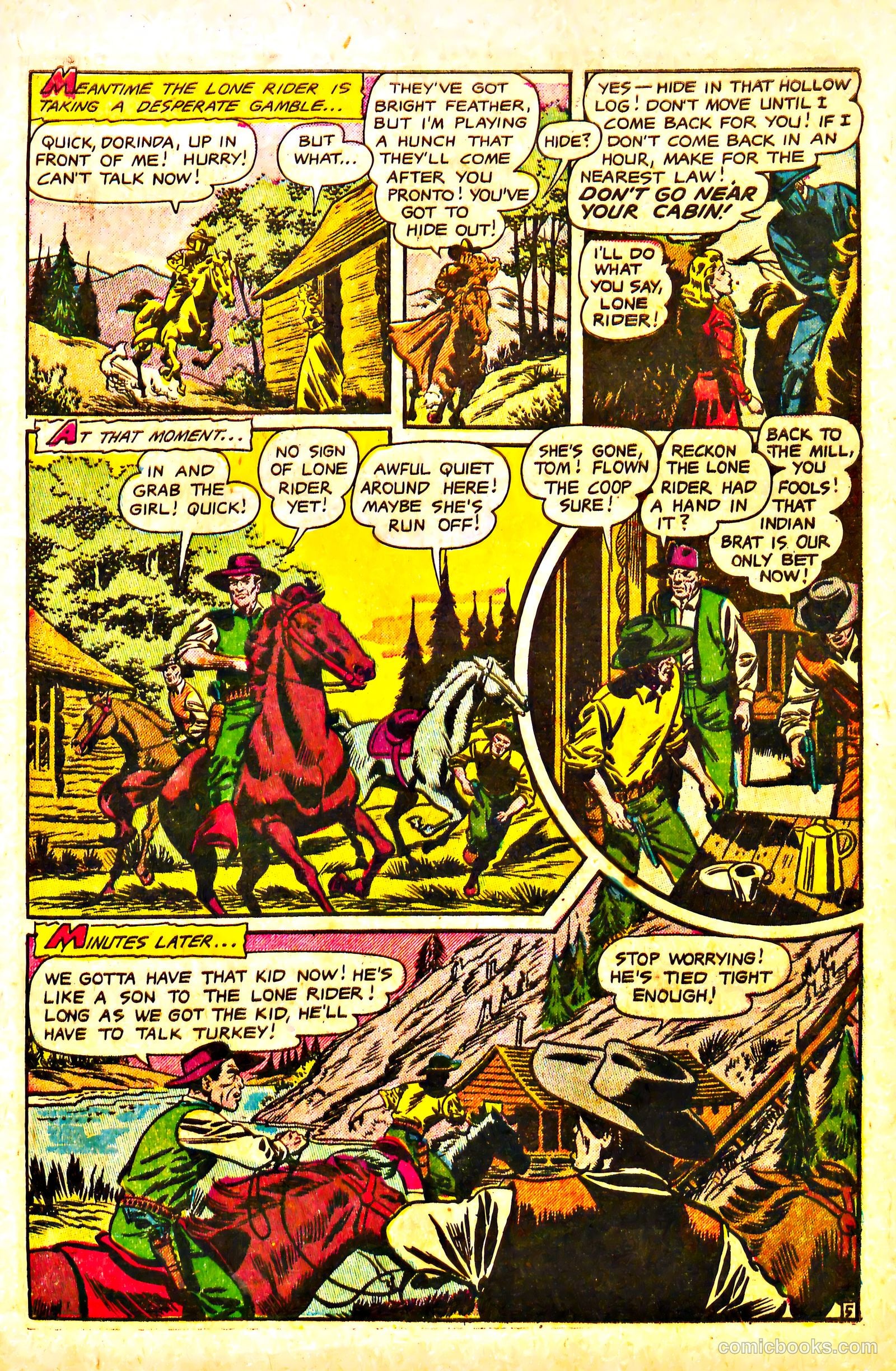 The Lone Rider #13 (1950) — page 7 of 36