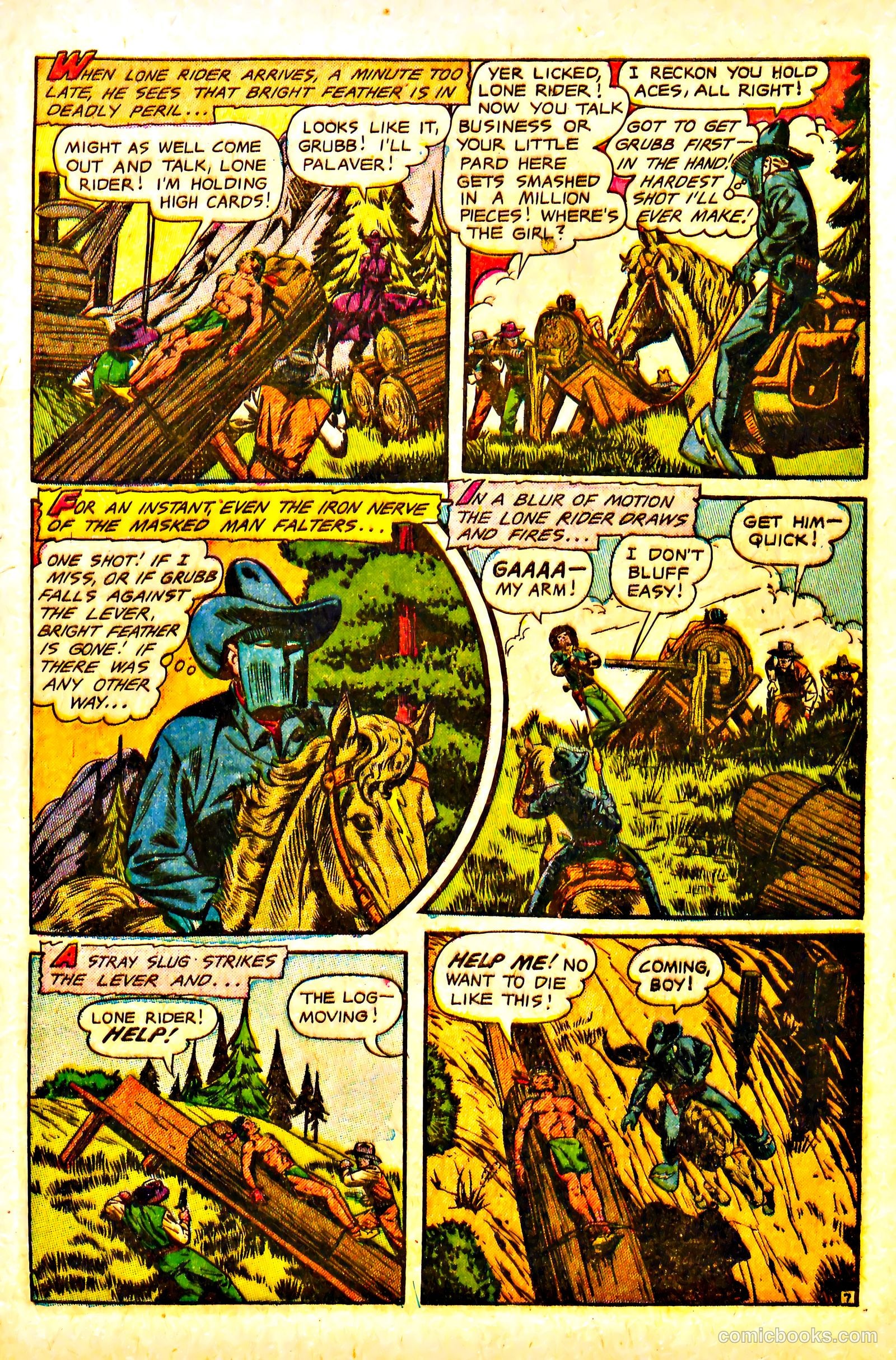 The Lone Rider #13 (1950) — page 9 of 36